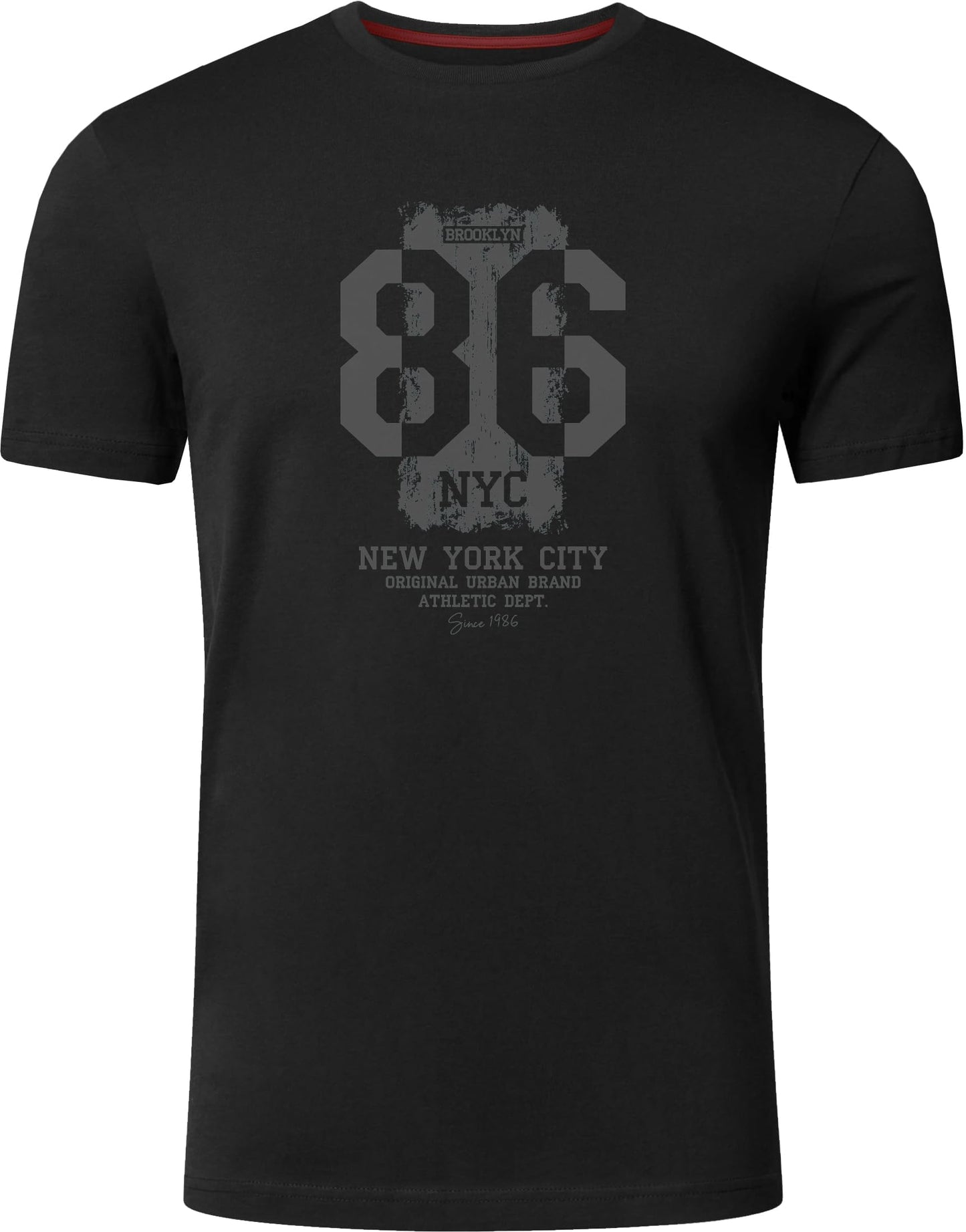 FULL TIME SPORTS Herren Baumwolle T-Shirt 4er Set Pack PRINT-001