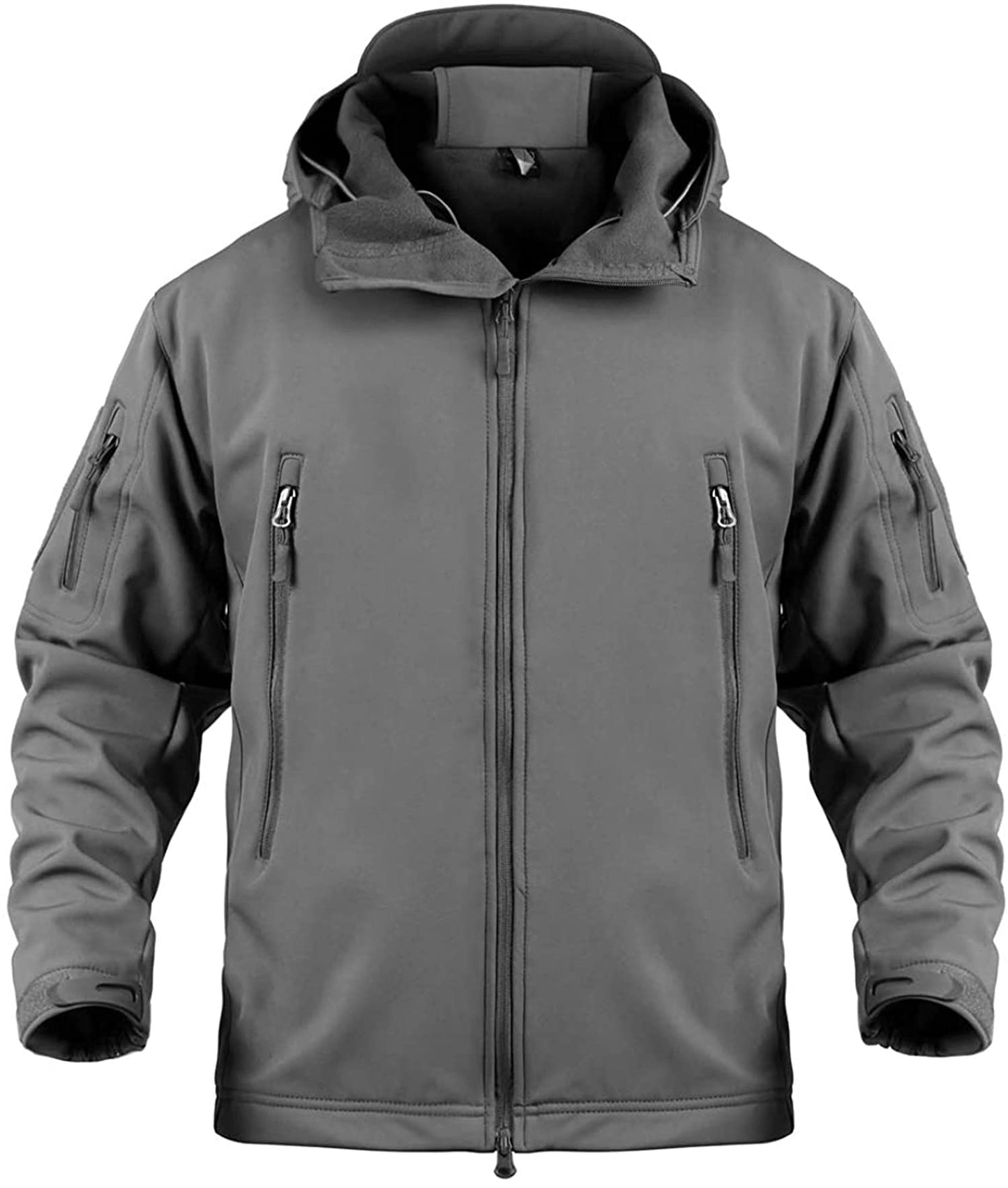 Memoryee Men's Waterproof Softshell Jackets, Warm Military Outdoor Tactical Hoodies, Camouflage Coat