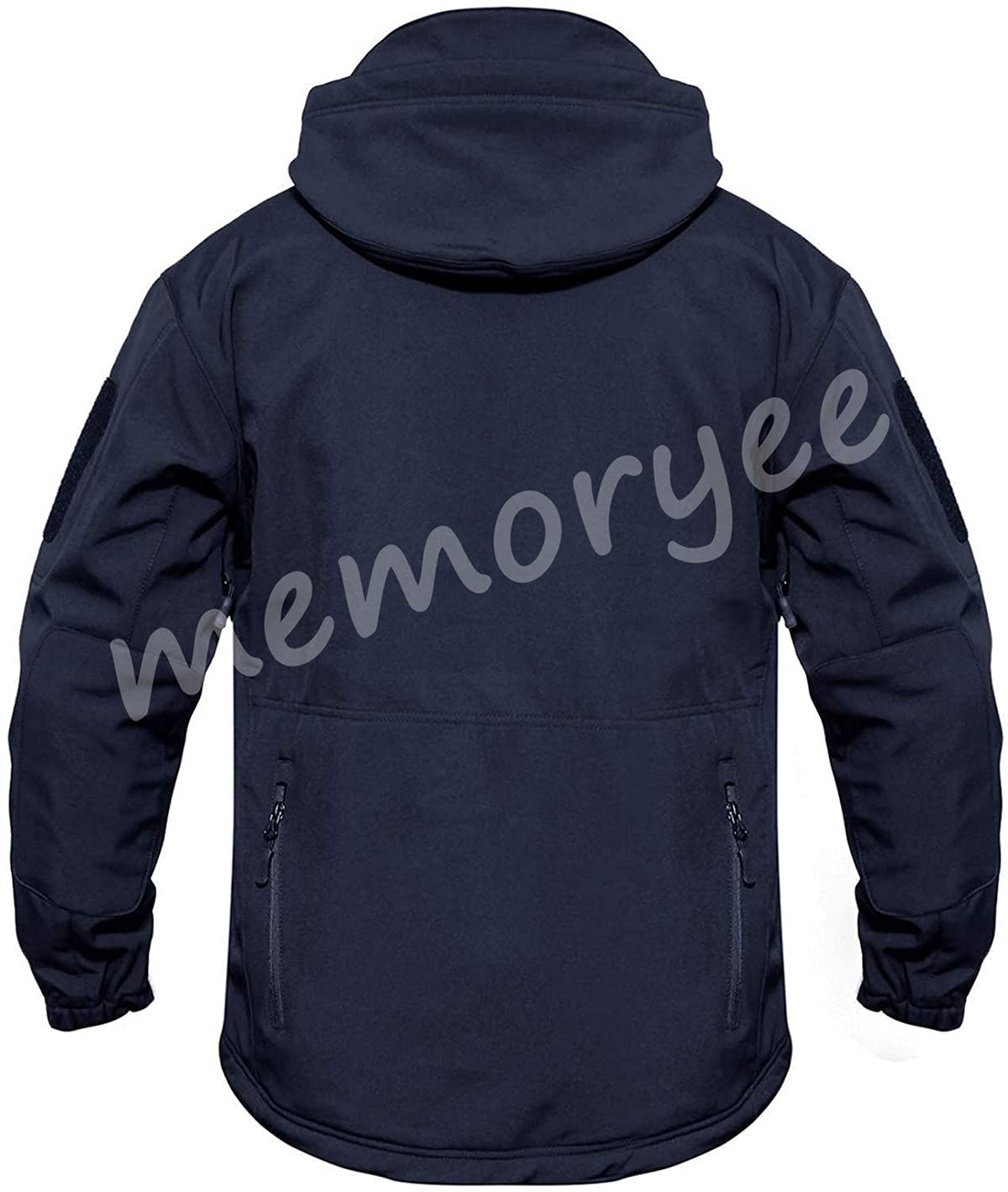 Memoryee Men's Waterproof Softshell Jackets, Warm Military Outdoor Tactical Hoodies, Camouflage Coat
