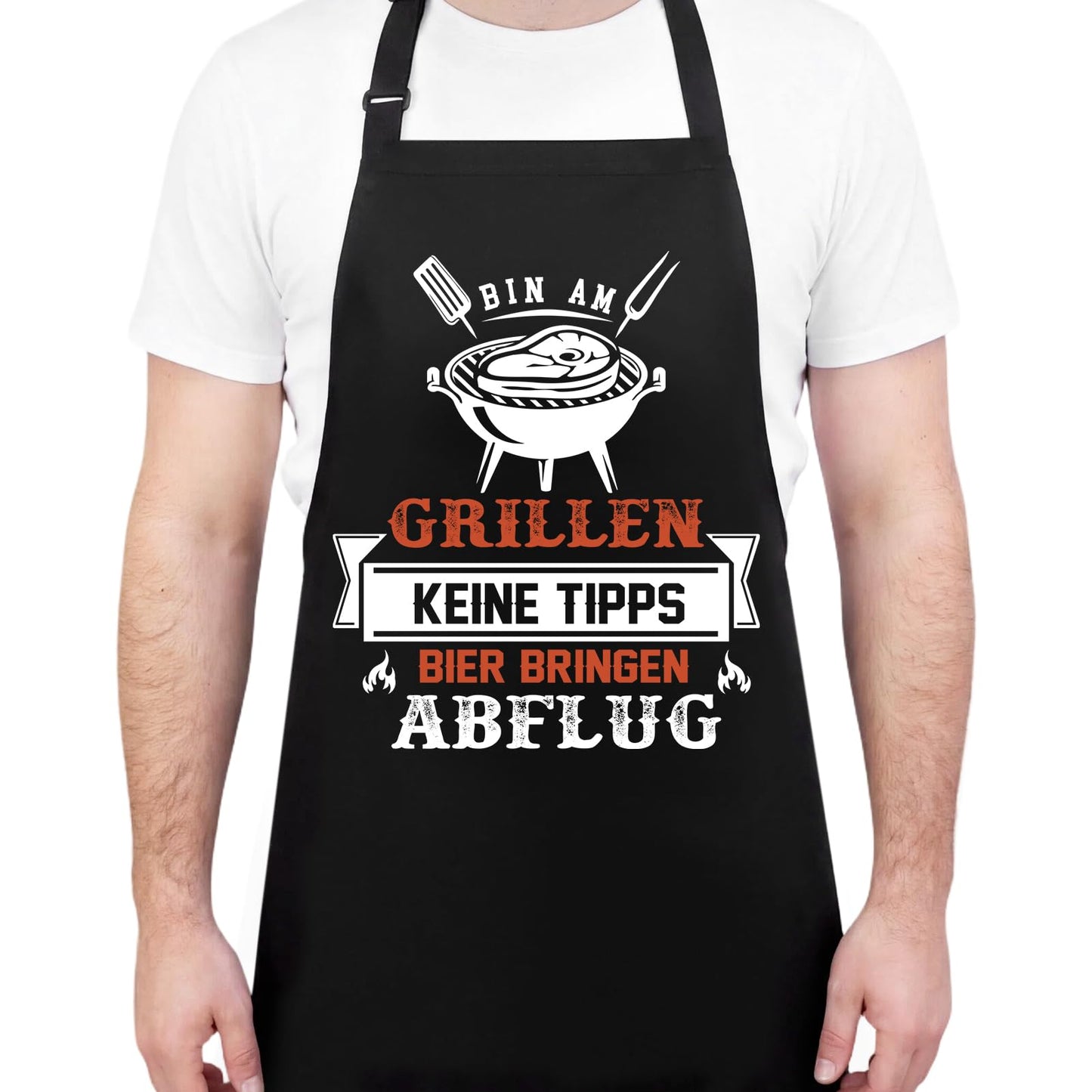Lustige Kochschürze für Männer,Grillschürze Verstellbare Schürze