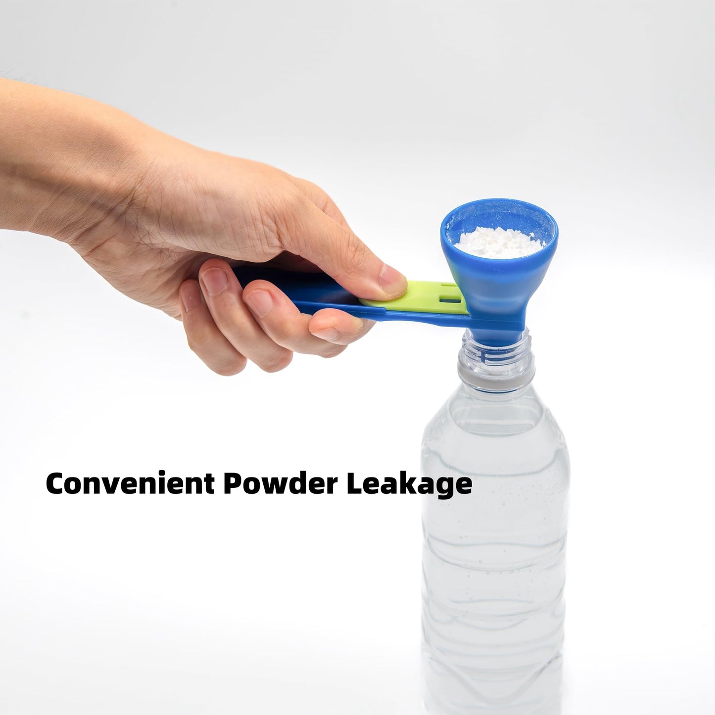 Kybelehoo 2 Stück Trichterschaufel Für Pulver,Trichter Scoop Gym Auslaufsicher,Schaufel verwandelt sich in einen Trichter mit Schiebeboden für Proteinpulver, Hafer, Kaffeepulver und andere Pulver