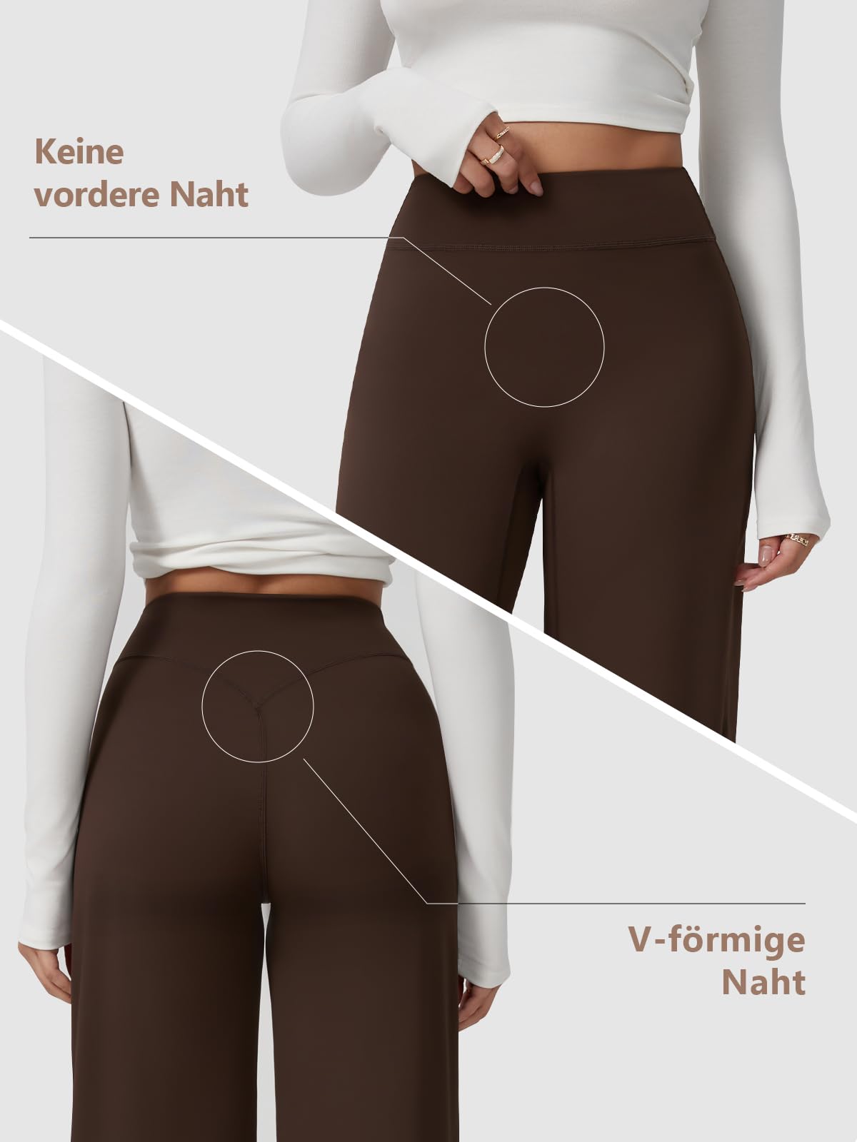 Sporthose Damen Lang Nahtlose Yogahose Damen Lang Stretch Gym Hose Hohe Taille Yoga Kleidung für Yoga Workout Fitness