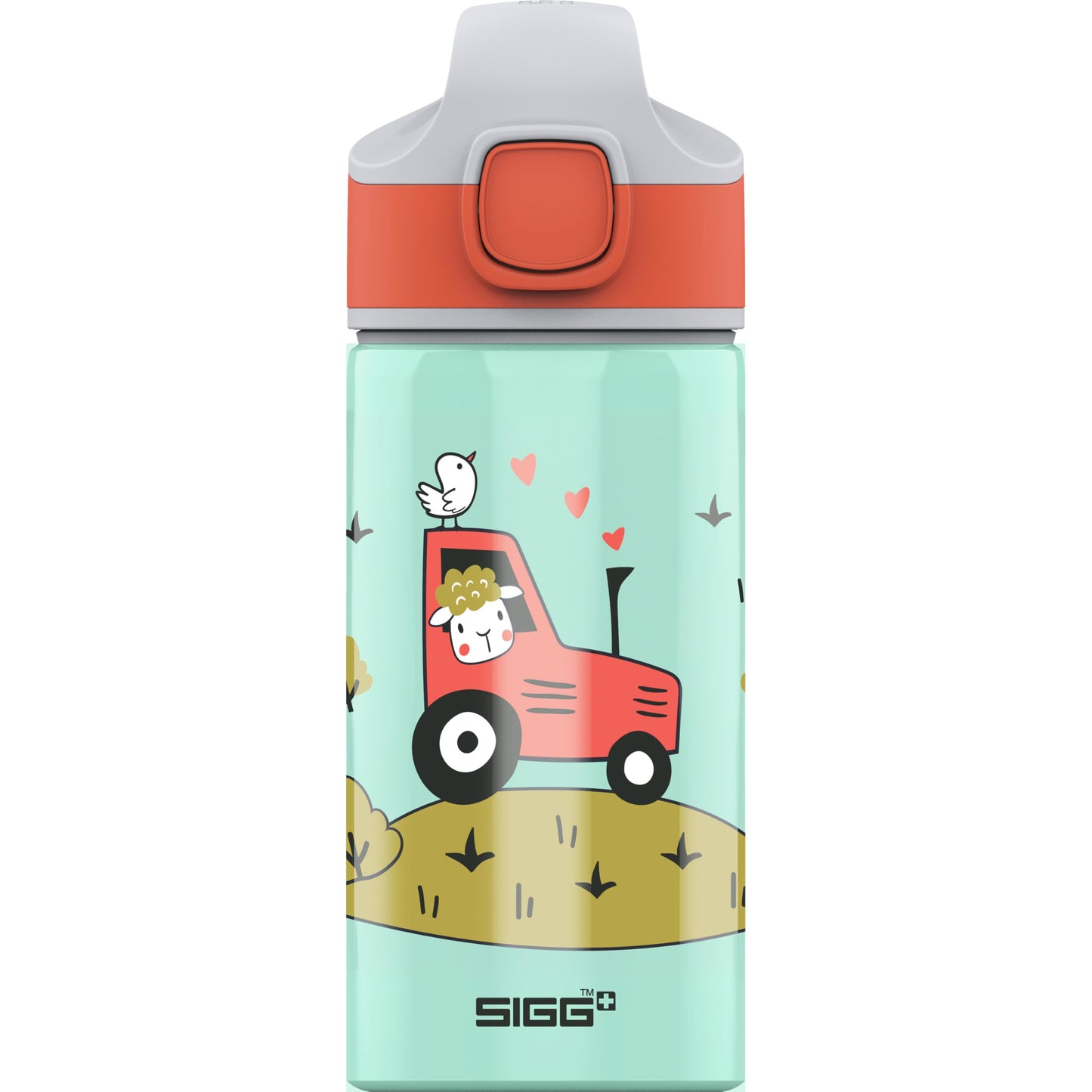 SIGG - Alu Trinkflasche Kinder - Miracle - Mit Trinkhalm - Auslaufsicher - Federleicht - BPA-frei - Klimaneutral Zertifiziert - Schule & Sport - 0,4L