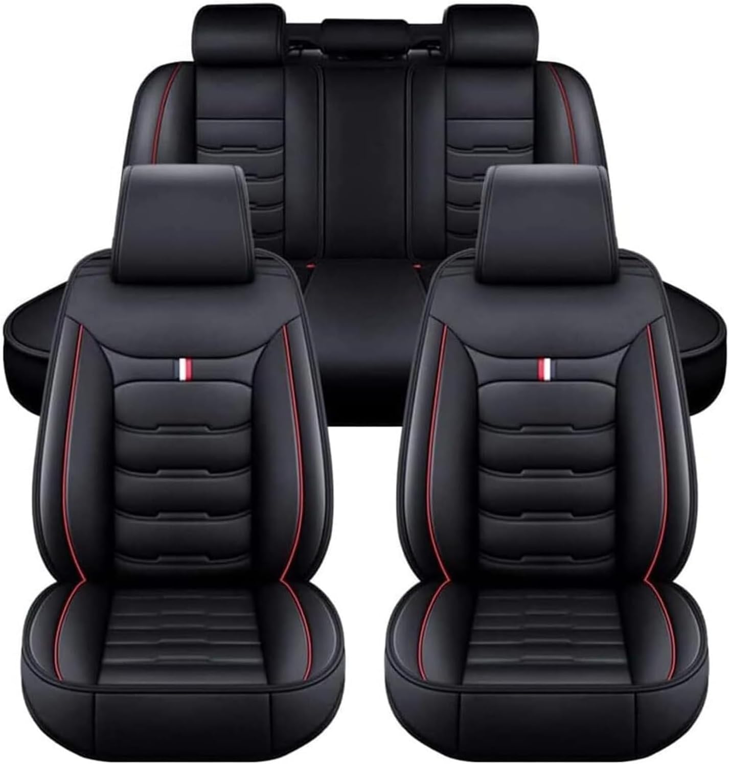 Auto Leder Sitzbezüge Sets für BMW X1 X3 X4 X5 X6 1/3/4/5/6/7 F25 F10 E83 E84 E70 E87 E90 E92 320I F11 F20 F15 F16 F30, Autositzbezüge Sets rutschfest Wasserdicht Atmungsaktiv Bequem Seat Schonbezüge