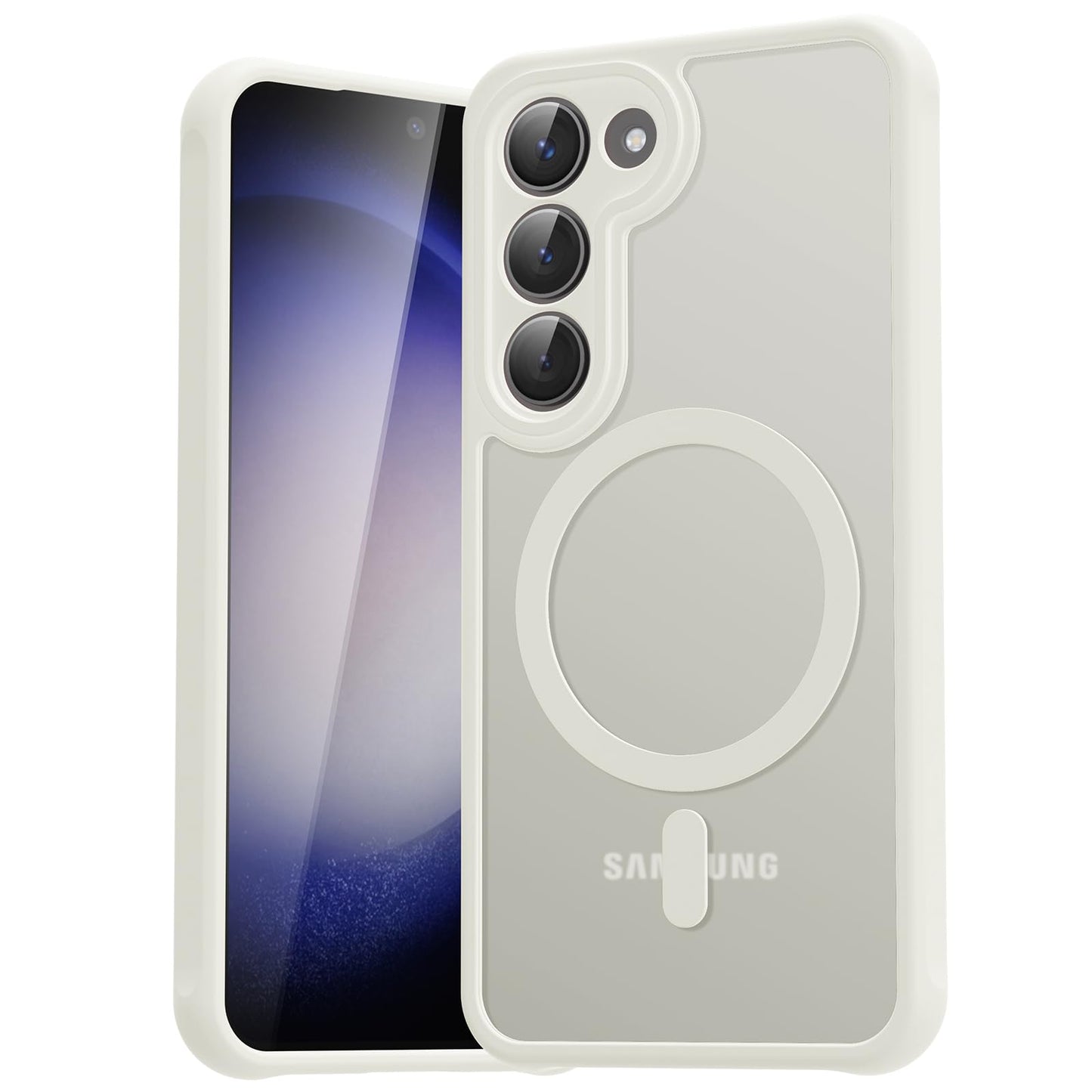 für Samsung Galaxy S25 Ultra Hülle für Magsafe, Magnetisch Handyhülle für S25 Ultra Hülle, Kameraschutz Stoßfeste Kratzfeste Durchscheinende Schutzhülle für Samsung S25 Ultra Case, Schwarz