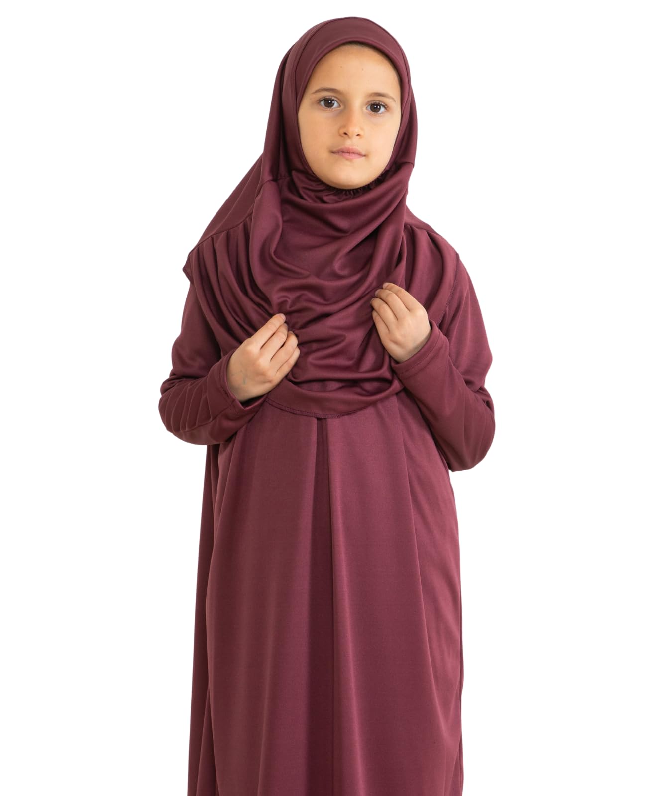 Prien Gebetskleidung Für Kinder, Mädchen Muslim Kleider, Lange Ärmel Abaya Mit Hijab, Islam Kleidung Frauen, Damen Muslimische Kleid Set, Gebetskleid Jilbab Khimar Ramadan