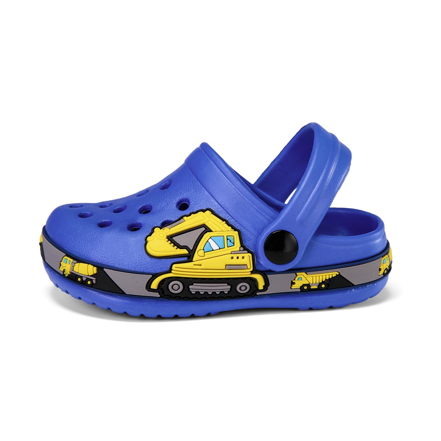 DRECAGE Unisex Kinder Clogs Pantoffeln Dinosaurier Gr.24-33 EU, Eva Gartenclogs Gummi Badeschuhe Hausschuhe für Jungen Mädchen