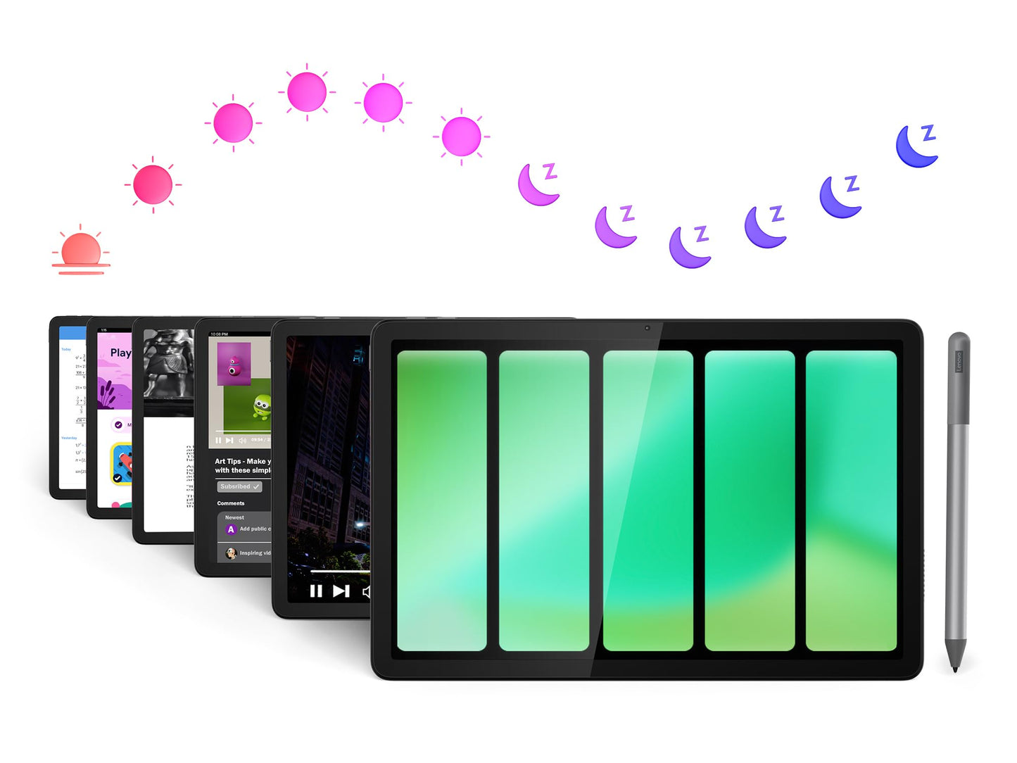 Lenovo Tab M11 Tablet | 11 Inch WUXGA Touch Display | MediaTek Helio G88 | 4GB RAM | 128GB eMMC 5.1 | Android 14 | Green | Includes Lenovo Tab Pen