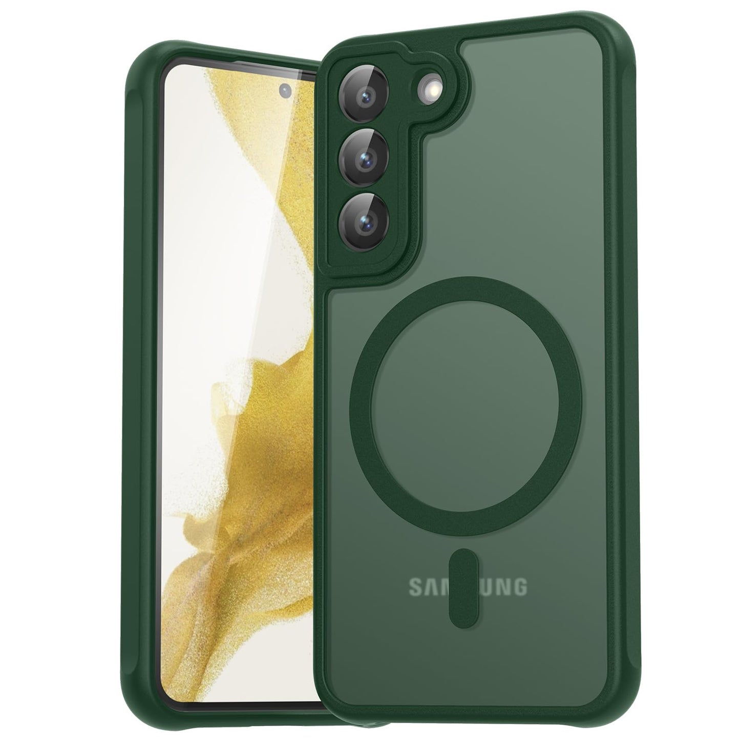 für Samsung Galaxy S25 Ultra Hülle für Magsafe, Magnetisch Handyhülle für S25 Ultra Hülle, Kameraschutz Stoßfeste Kratzfeste Durchscheinende Schutzhülle für Samsung S25 Ultra Case, Schwarz