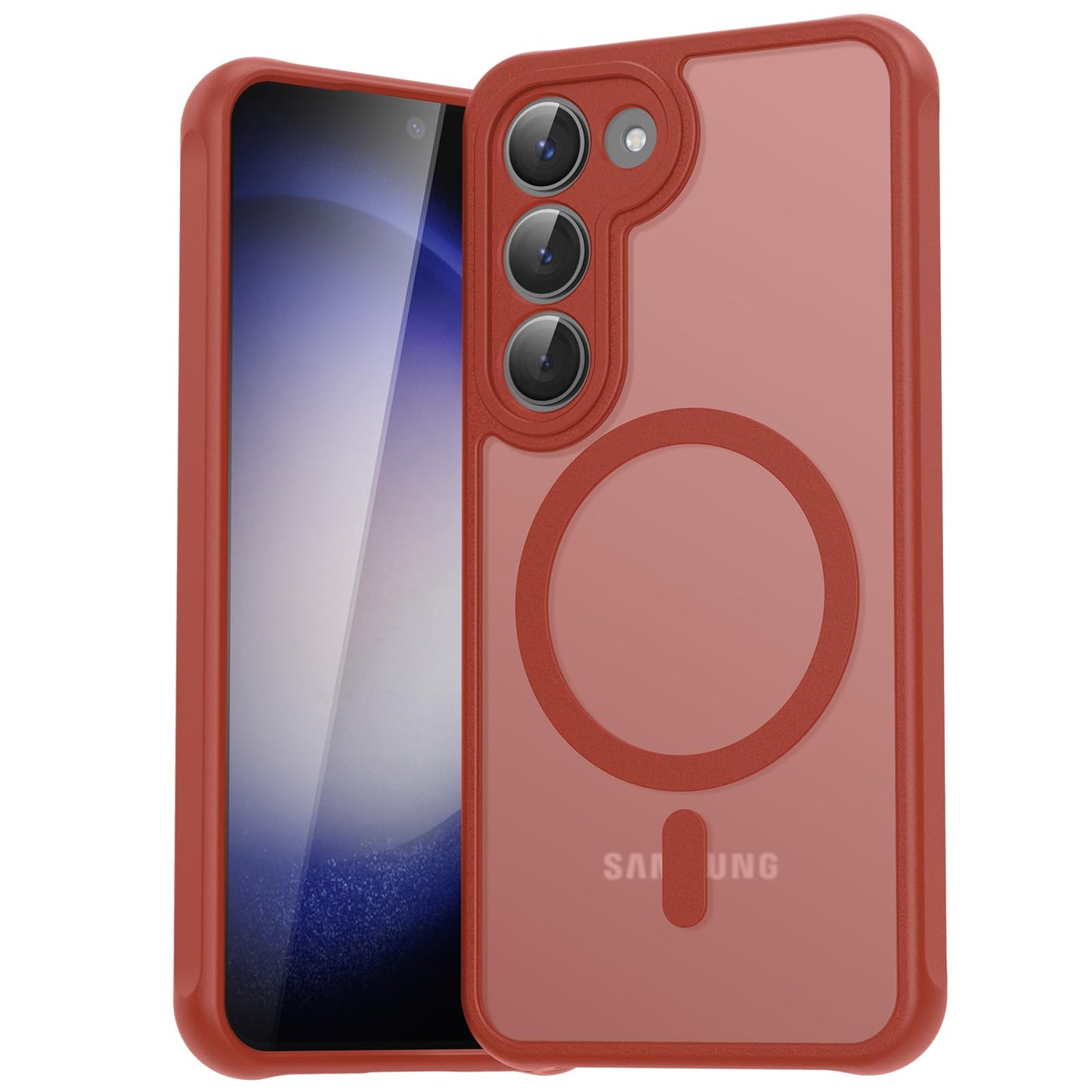 für Samsung Galaxy S25 Ultra Hülle für Magsafe, Magnetisch Handyhülle für S25 Ultra Hülle, Kameraschutz Stoßfeste Kratzfeste Durchscheinende Schutzhülle für Samsung S25 Ultra Case, Schwarz