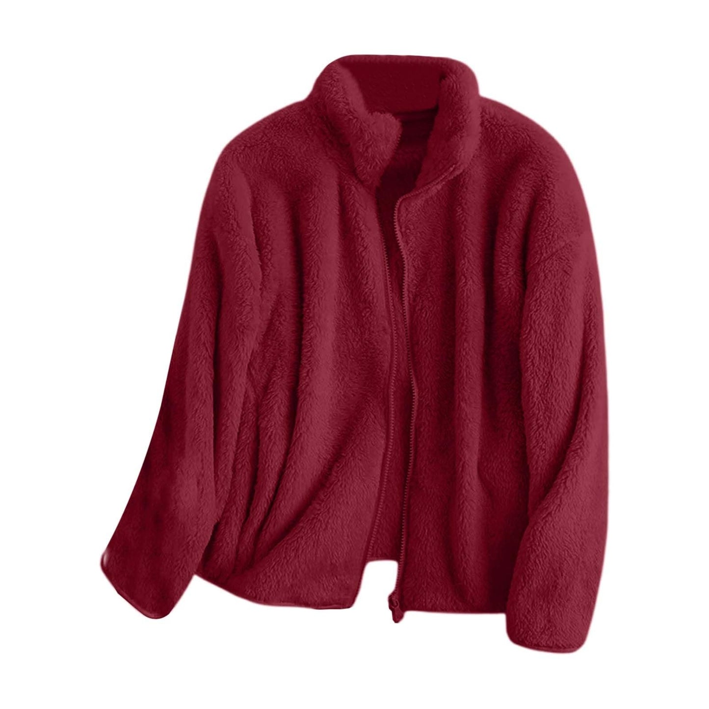 Teddyjacke Damen Winter Teddyfleece Jacke Winterjacke Thermal Warm Teddy Wintermantel Fleecejacke Flauschig Plüschjacke Outdoor Fleecemantel 2026