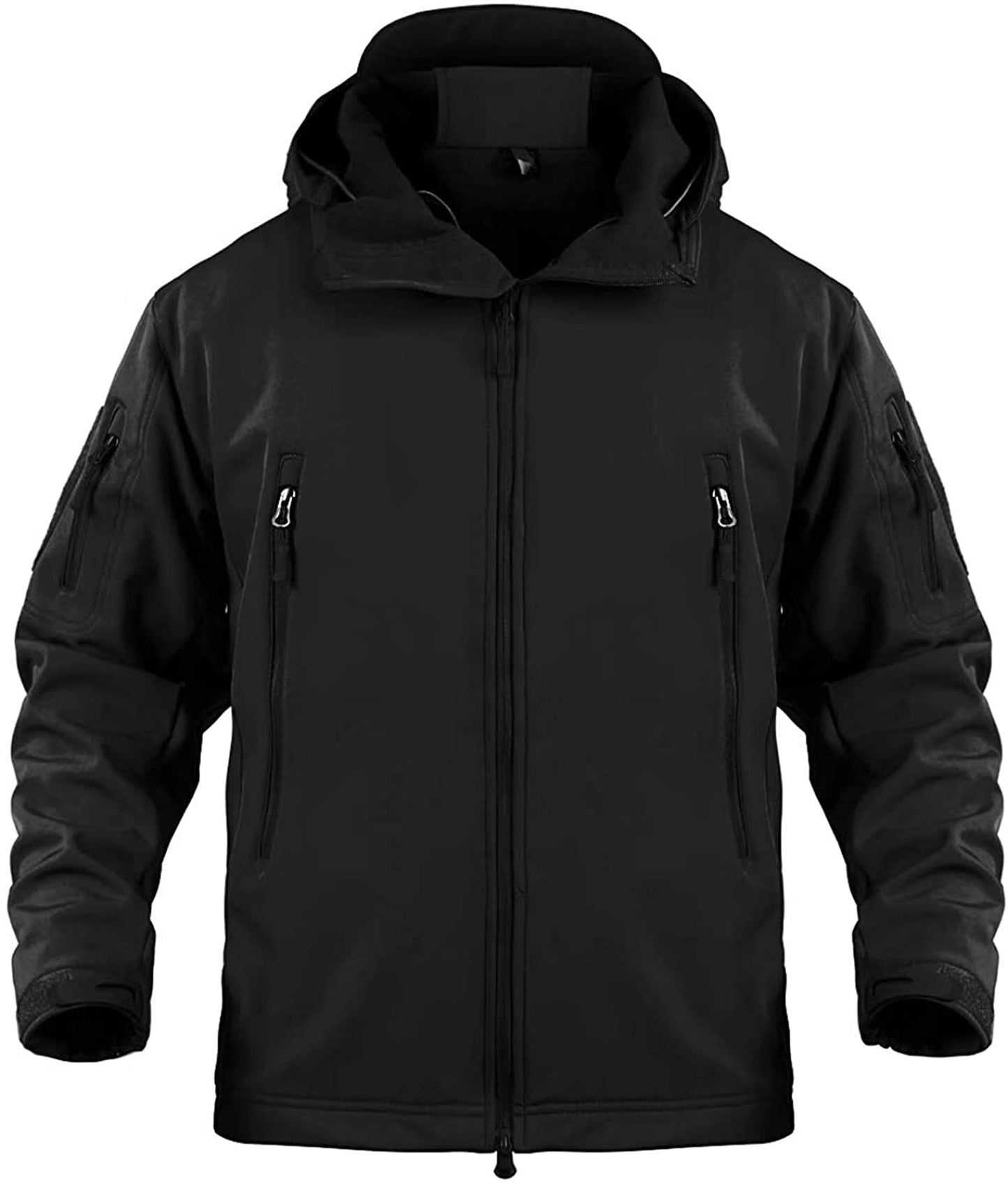 Memoryee Men's Waterproof Softshell Jackets, Warm Military Outdoor Tactical Hoodies, Camouflage Coat