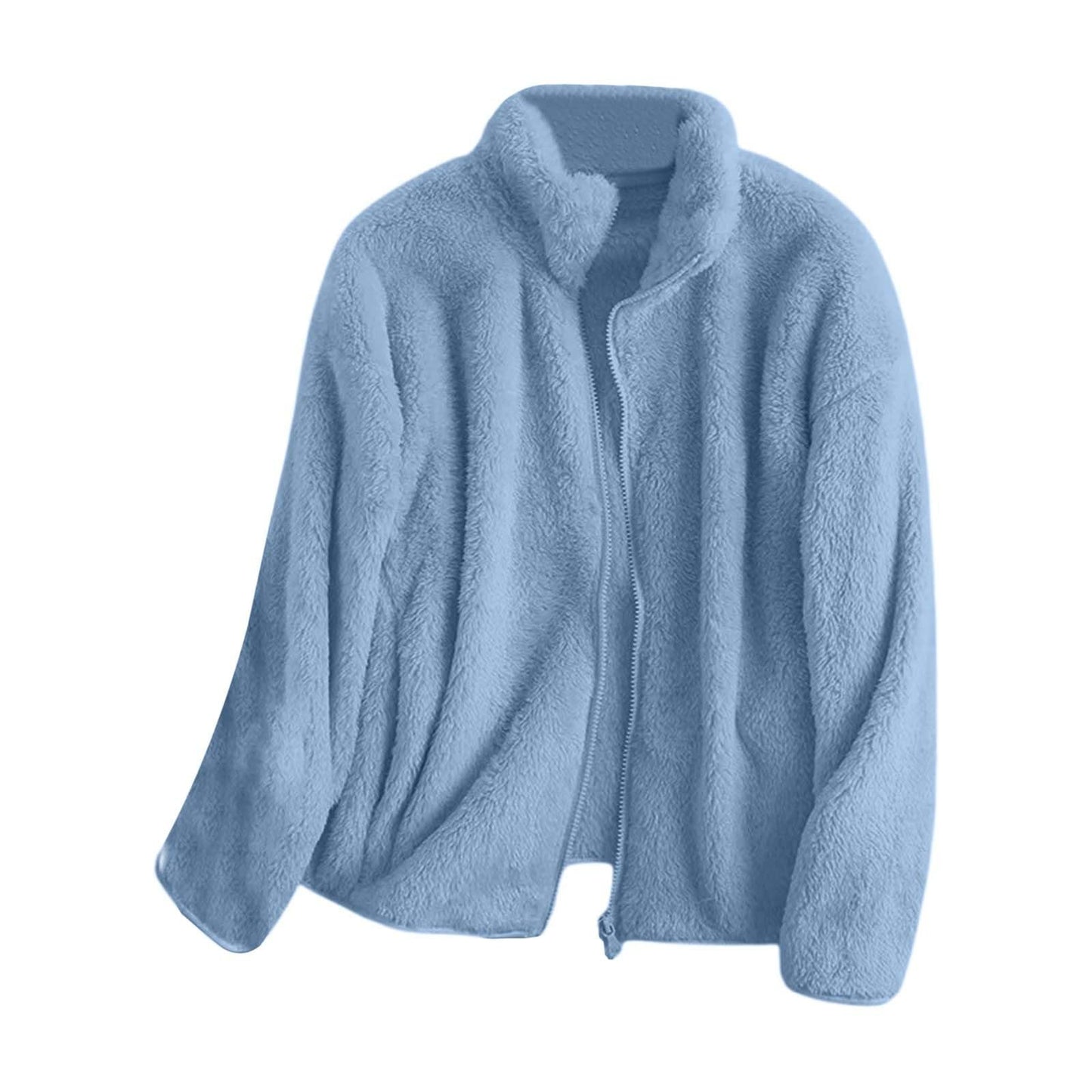 Teddyjacke Damen Winter Teddyfleece Jacke Winterjacke Thermal Warm Teddy Wintermantel Fleecejacke Flauschig Plüschjacke Outdoor Fleecemantel 2026