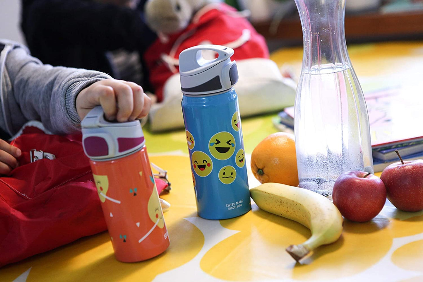 SIGG - Alu Trinkflasche Kinder - Miracle - Mit Trinkhalm - Auslaufsicher - Federleicht - BPA-frei - Klimaneutral Zertifiziert - Schule & Sport - 0,4L