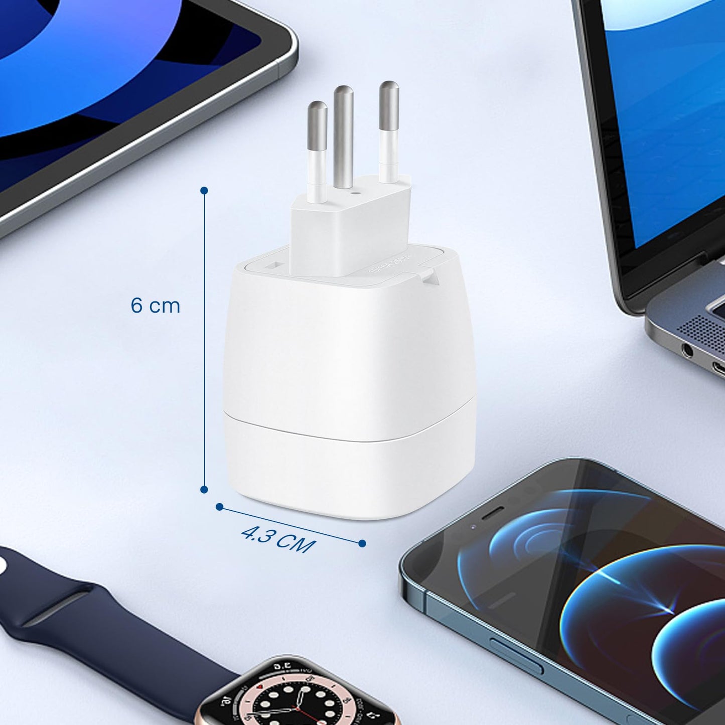 Reiseadapter USA 2Stück，USA Adapter Steckdose Deutschland Plug ，Adapter USA Deutschland Stecker für EU zu Amerika/Kanada/Mexiko/Thailand usw,Typ B Reisestecker Stromadapter,Weiß