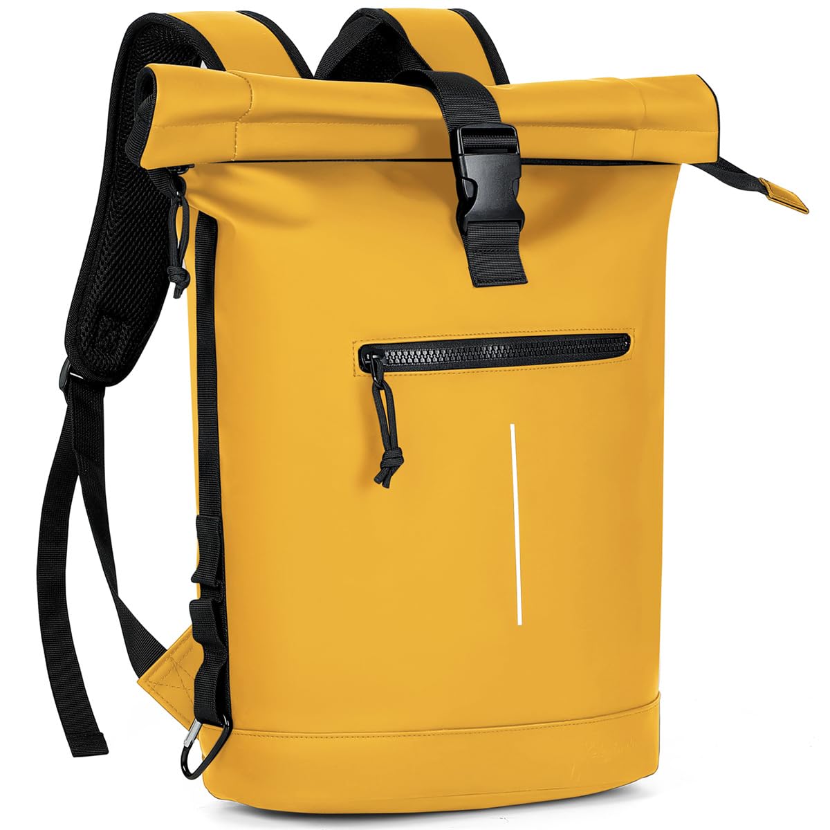 Lekeinchi Rolltop Rucksack Wasserdicht für Damen & Herren, Großer Laptop Rucksack mit Computerfach für 17 Zoll Laptop, Elegant Reiserucksack Daypack für Reisen, Radfahren, Uni Schule, Arbeit-Blau