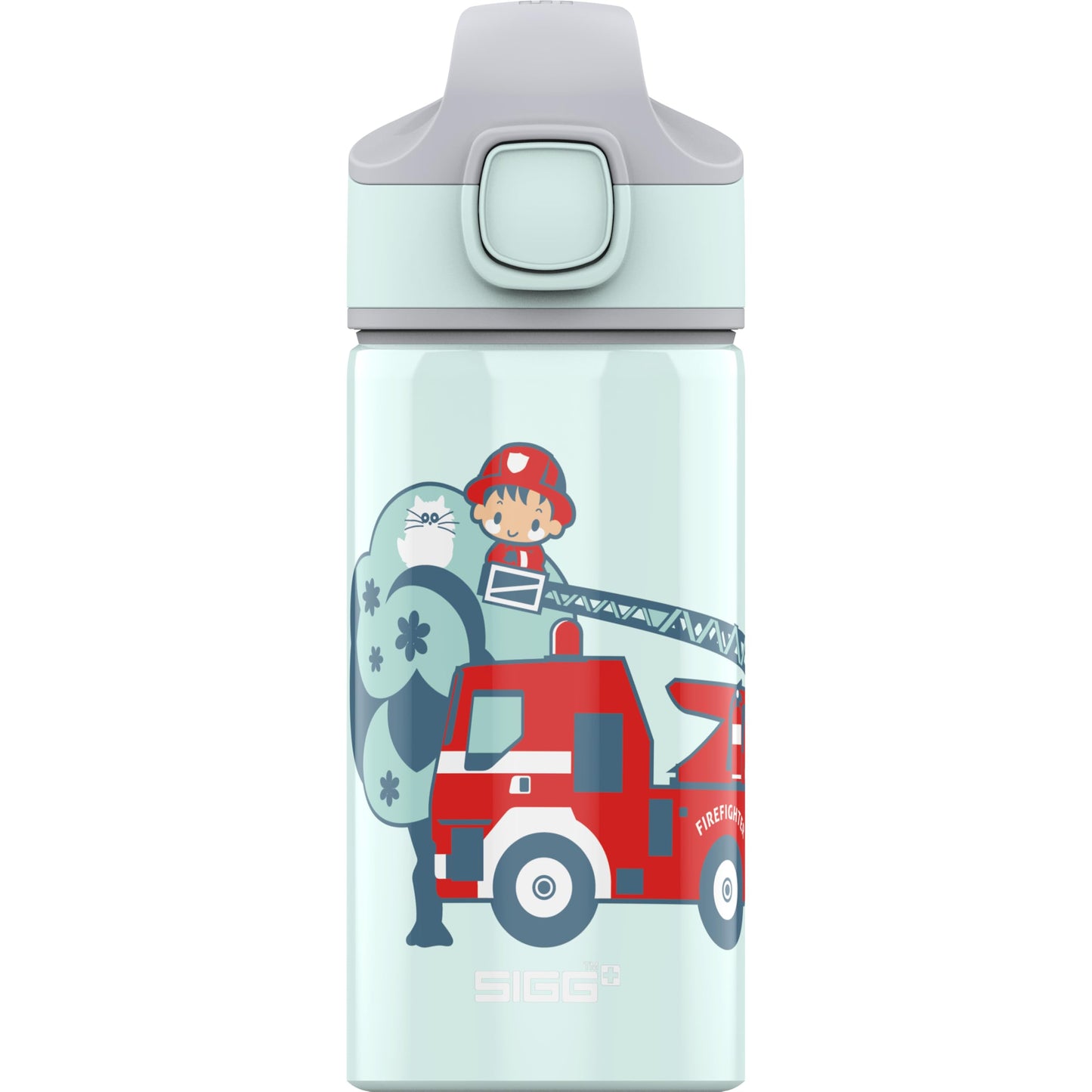 SIGG - Alu Trinkflasche Kinder - Miracle - Mit Trinkhalm - Auslaufsicher - Federleicht - BPA-frei - Klimaneutral Zertifiziert - Schule & Sport - 0,4L