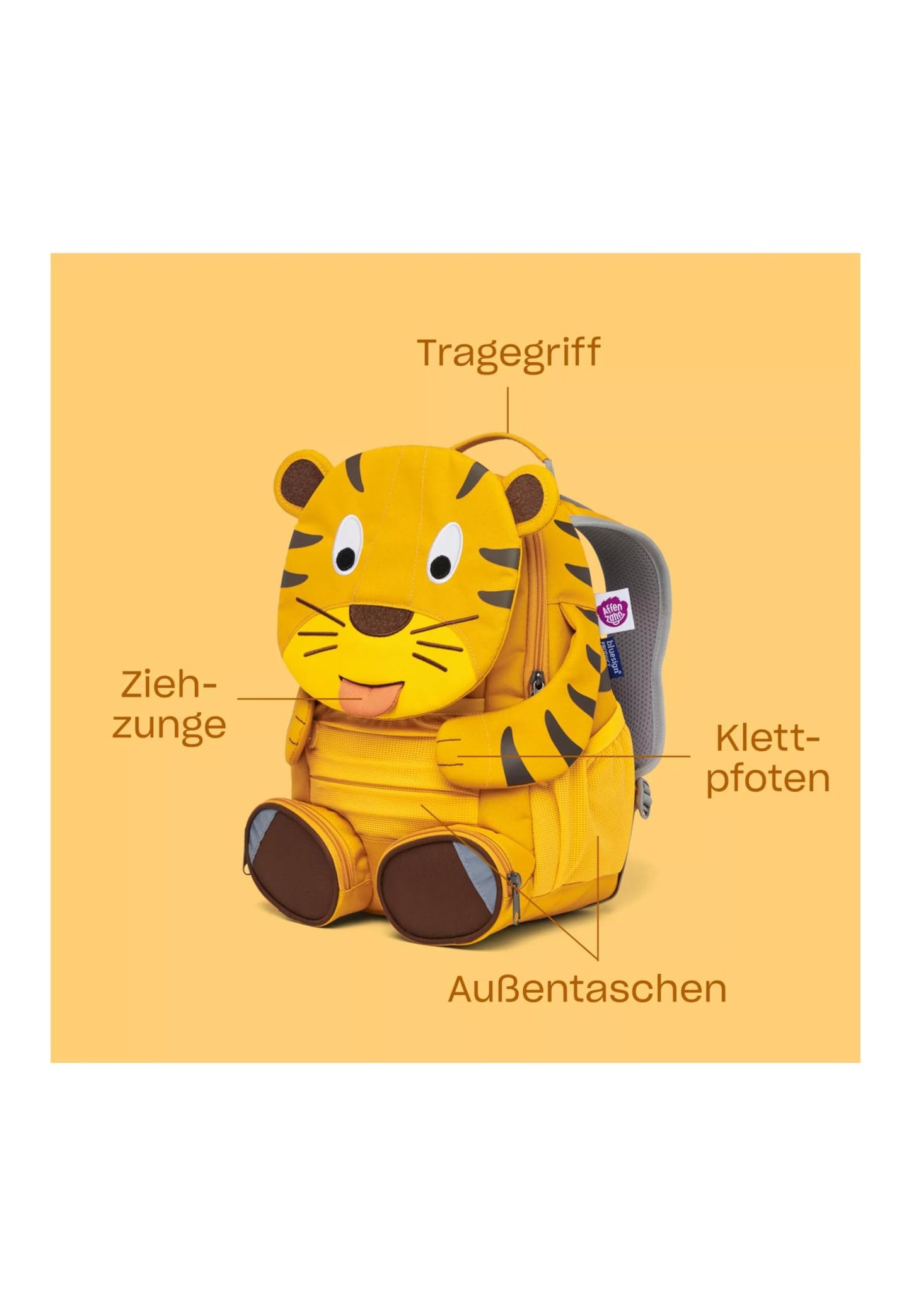 Affenzahn Großer Freund Kindergartenrucksack für 3-5 Jährige Kita Funktional 8L