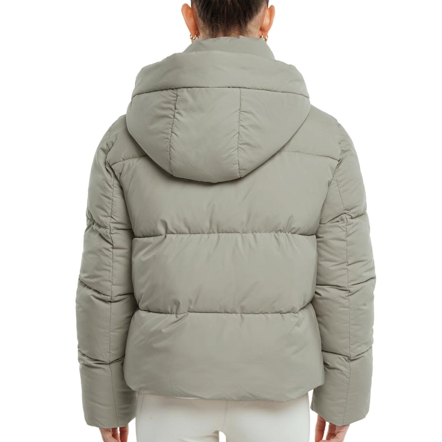 PUFFIT Damen Winter Jake mit Kapuze Warmer Wasserdicht Winterjacke Steppmantel Female Jacken