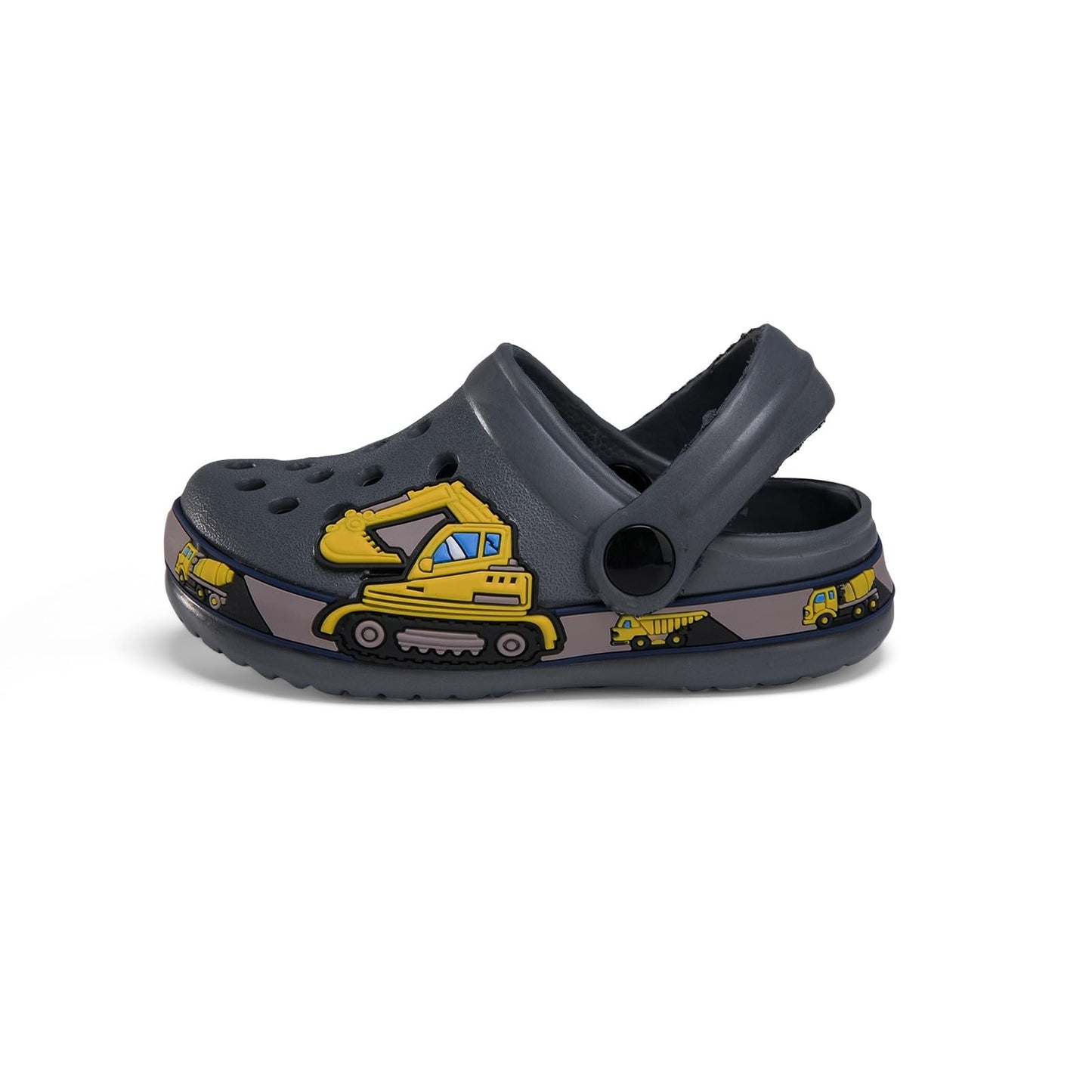 DRECAGE Unisex Kinder Clogs Pantoffeln Dinosaurier Gr.24-33 EU, Eva Gartenclogs Gummi Badeschuhe Hausschuhe für Jungen Mädchen