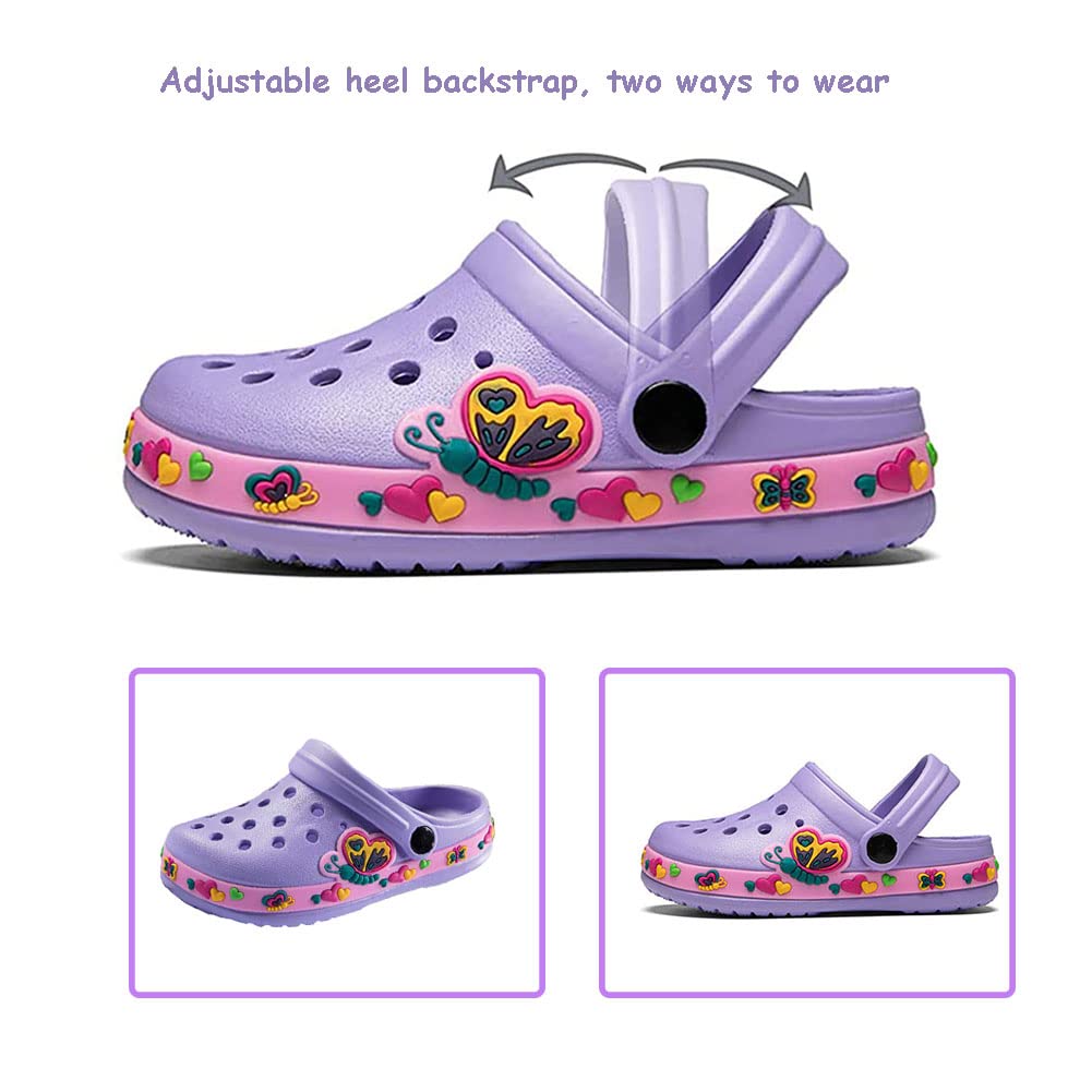 DRECAGE Unisex Kinder Clogs Pantoffeln Dinosaurier Gr.24-33 EU, Eva Gartenclogs Gummi Badeschuhe Hausschuhe für Jungen Mädchen
