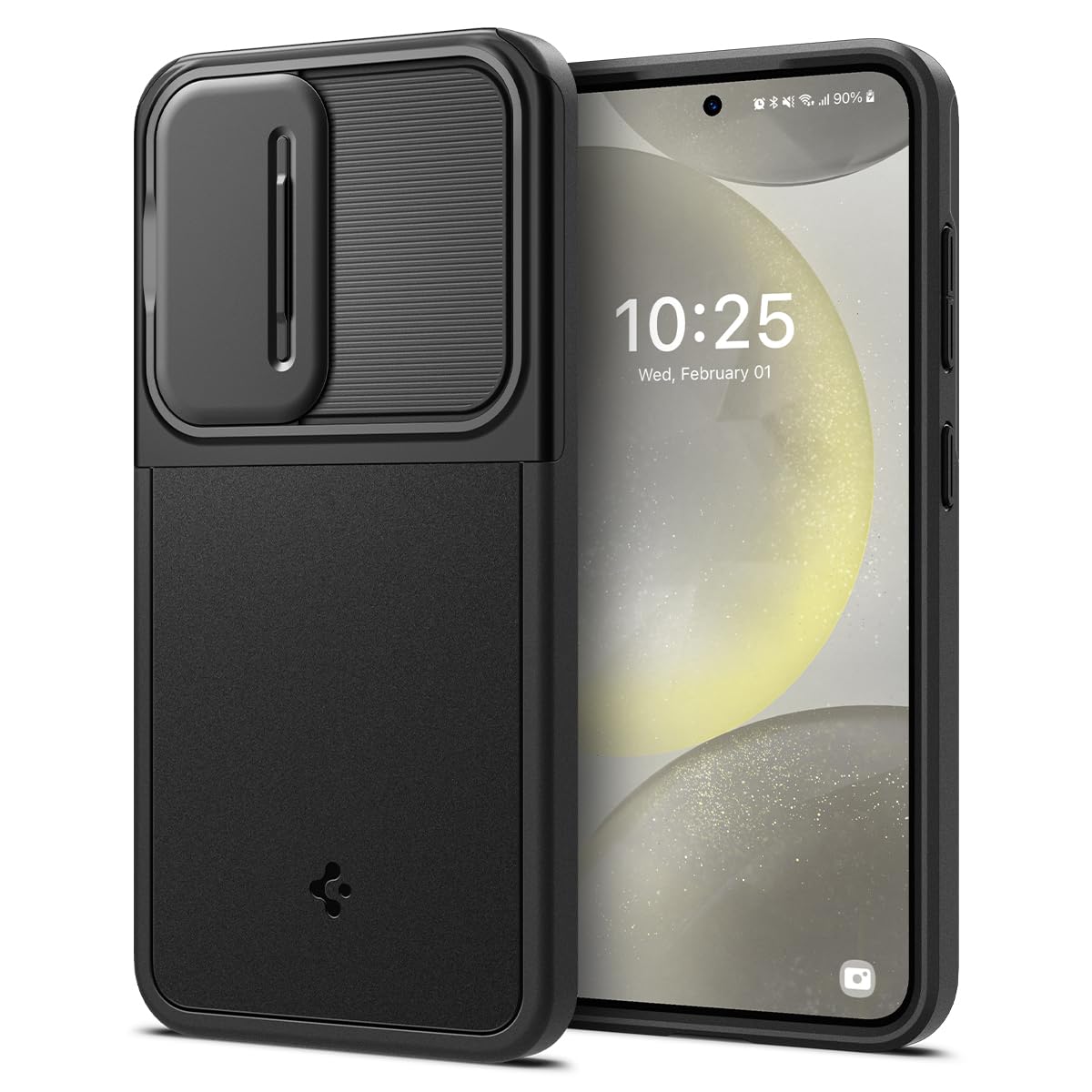 Spigen Optik Armor Case Compatible with Samsung Galaxy S25 Ultra - Black