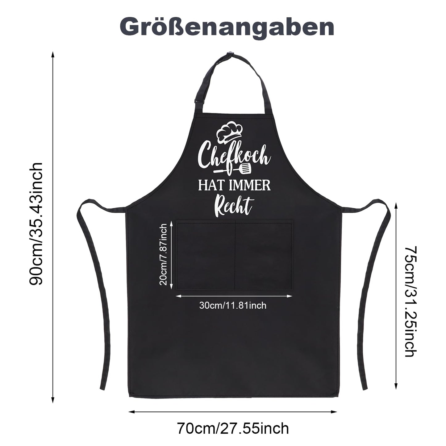 Lustige Kochschürze für Männer,Grillschürze Verstellbare Schürze