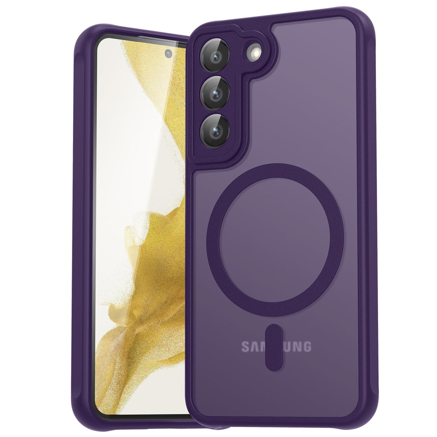 für Samsung Galaxy S25 Ultra Hülle für Magsafe, Magnetisch Handyhülle für S25 Ultra Hülle, Kameraschutz Stoßfeste Kratzfeste Durchscheinende Schutzhülle für Samsung S25 Ultra Case, Schwarz