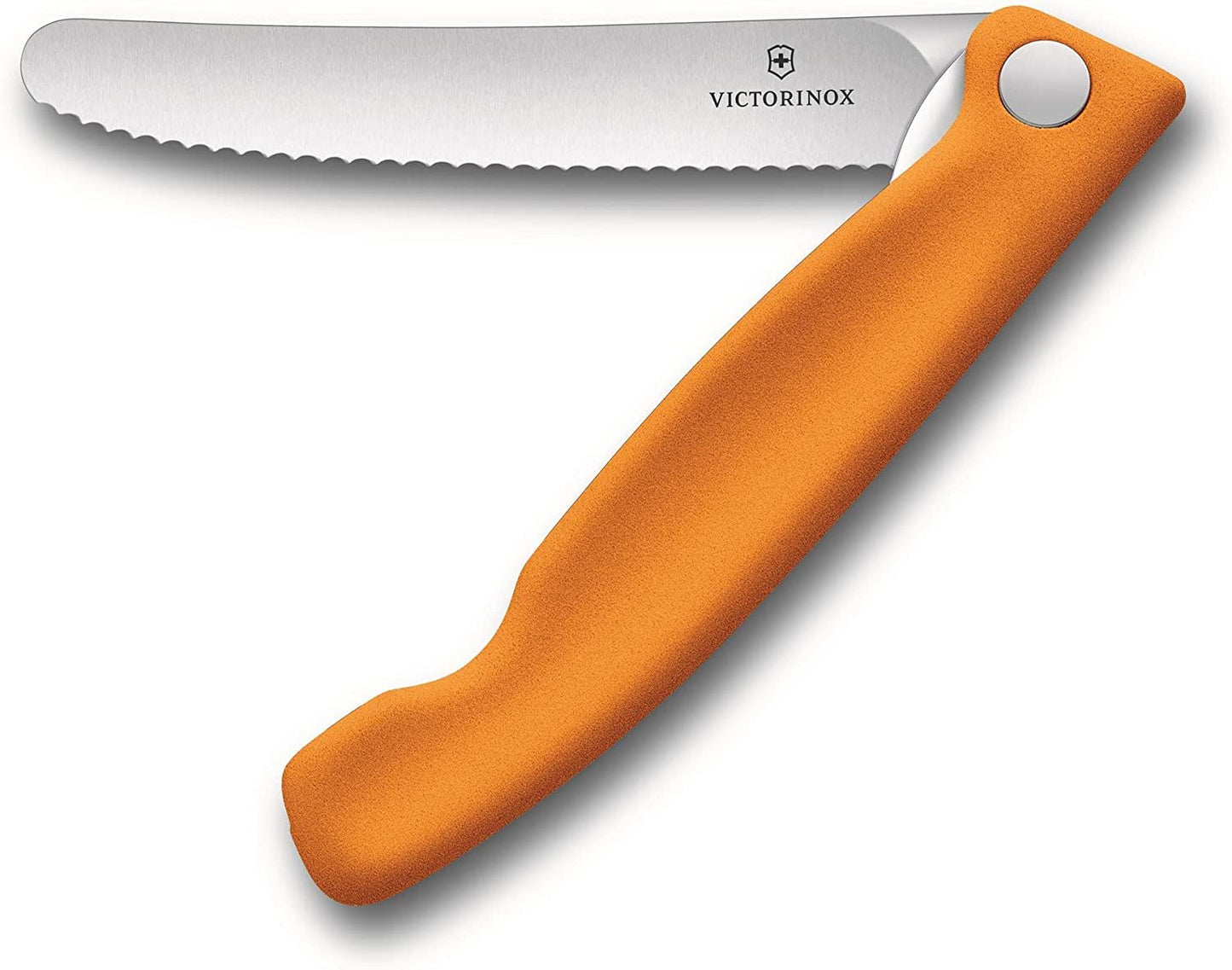 Victorinox Swiss Classic Profi Tomaten- und Tafelmesser, Extra Scharfe Klinge, Wellenschliff, 11 cm, Rostfreier Stahl, gelb