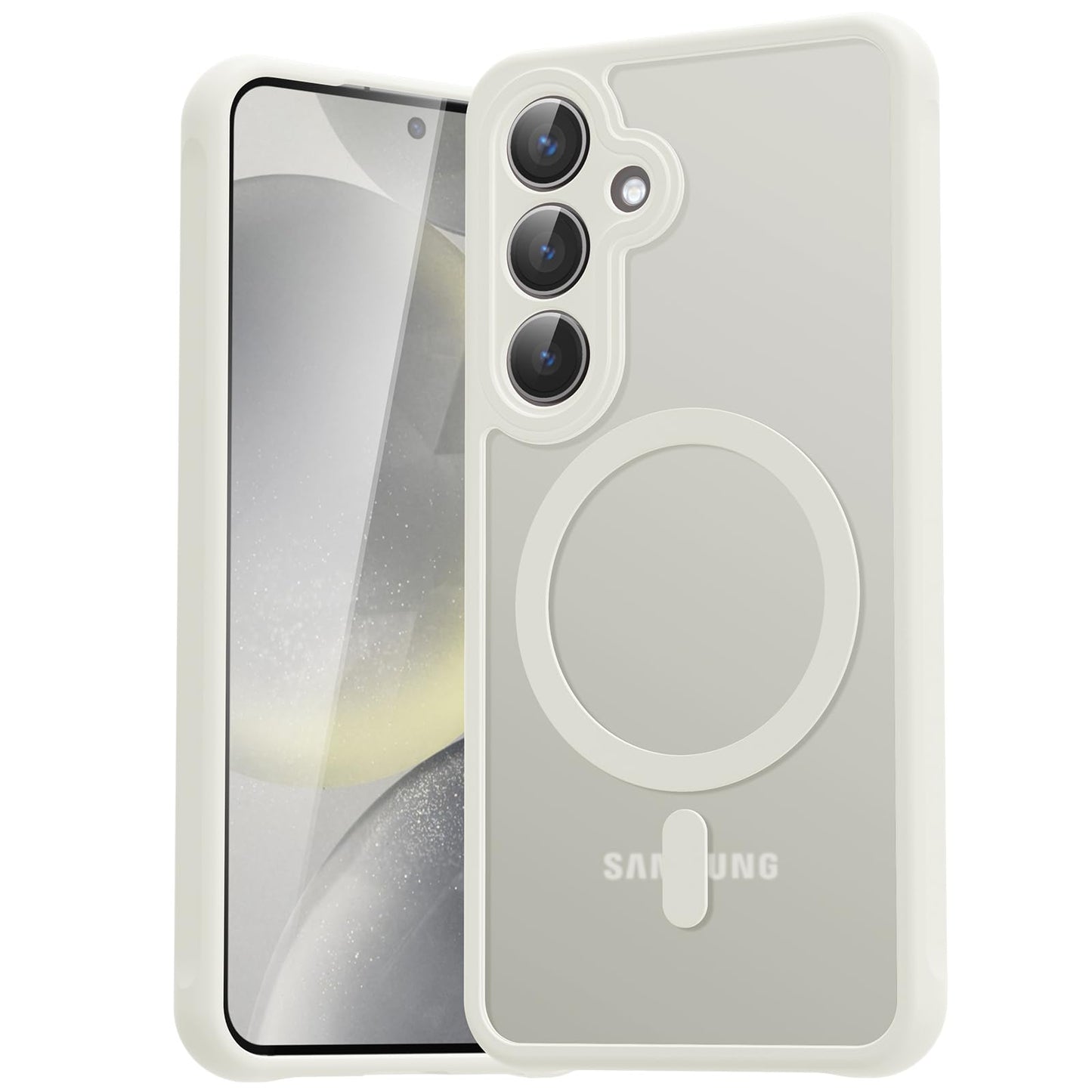 für Samsung Galaxy S25 Ultra Hülle für Magsafe, Magnetisch Handyhülle für S25 Ultra Hülle, Kameraschutz Stoßfeste Kratzfeste Durchscheinende Schutzhülle für Samsung S25 Ultra Case, Schwarz