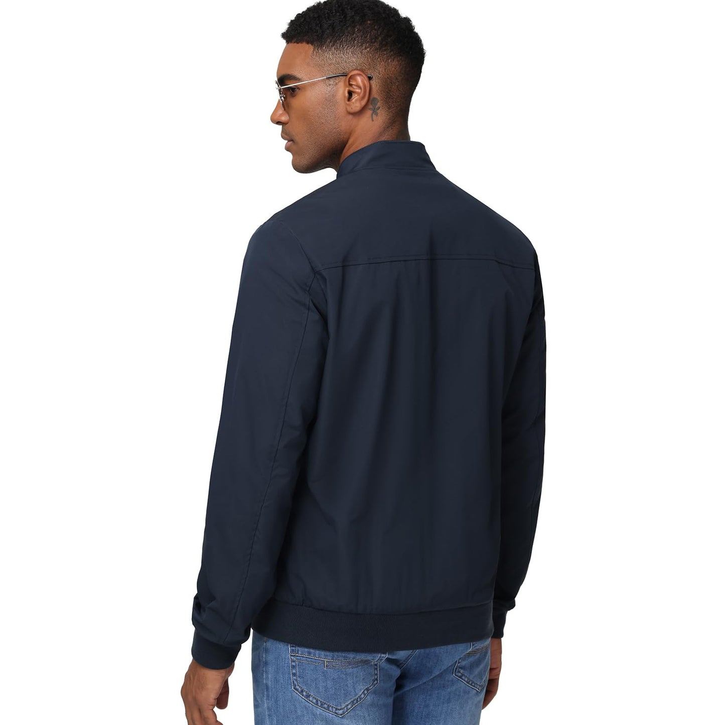 HOTIAN Herren Jacke Leichte Windbreaker Bomberjacke mit Stehkragen Jacke Übergangsjacke Freizeit jacke mit Reißverschlusstaschen