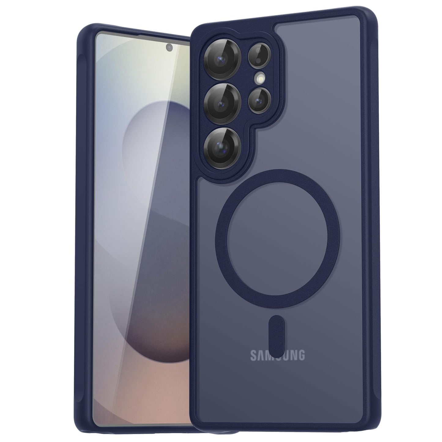 für Samsung Galaxy S25 Ultra Hülle für Magsafe, Magnetisch Handyhülle für S25 Ultra Hülle, Kameraschutz Stoßfeste Kratzfeste Durchscheinende Schutzhülle für Samsung S25 Ultra Case, Schwarz