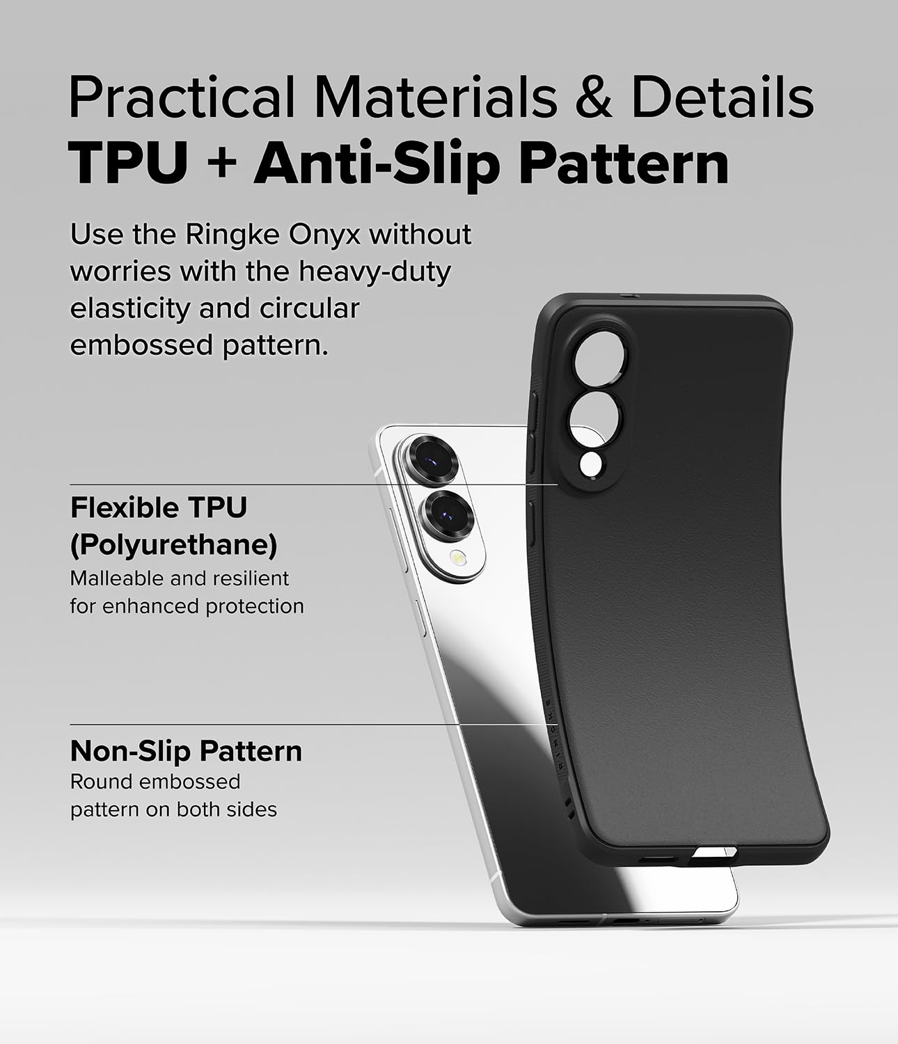 Ringke Onyx Case Compatible with Samsung Galaxy S25 Ultra, Firm Grip, Non-Slip Elegant Design, Perfect Fit, TPU Shockproof Scratch-Resistant Unique Texture Mobile Phone Case, Dark Green