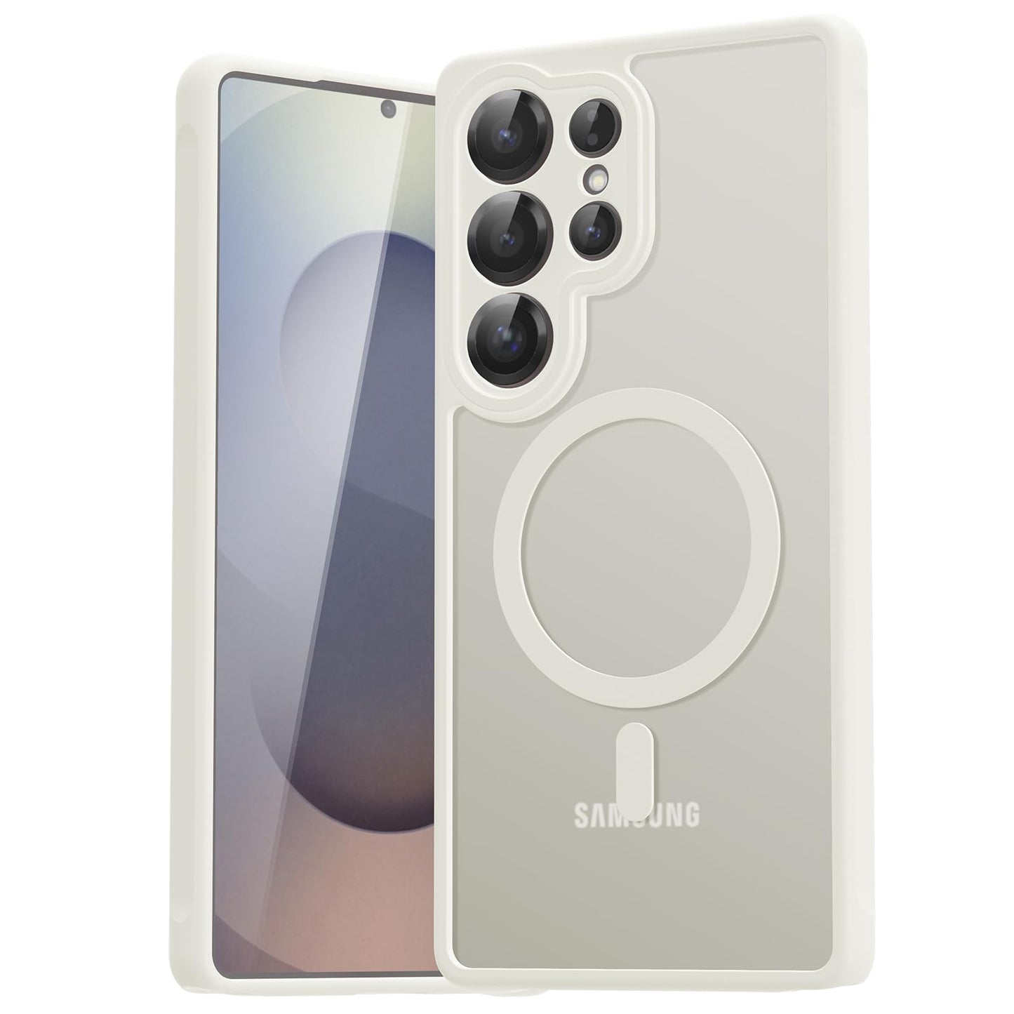 für Samsung Galaxy S25 Ultra Hülle für Magsafe, Magnetisch Handyhülle für S25 Ultra Hülle, Kameraschutz Stoßfeste Kratzfeste Durchscheinende Schutzhülle für Samsung S25 Ultra Case, Schwarz