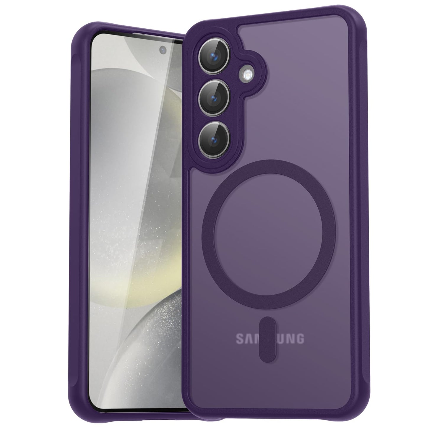 für Samsung Galaxy S25 Ultra Hülle für Magsafe, Magnetisch Handyhülle für S25 Ultra Hülle, Kameraschutz Stoßfeste Kratzfeste Durchscheinende Schutzhülle für Samsung S25 Ultra Case, Schwarz