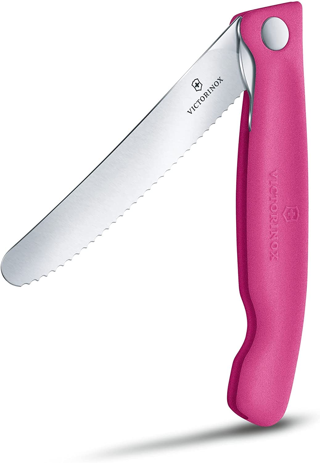 Victorinox Swiss Classic Profi Tomaten- und Tafelmesser, Extra Scharfe Klinge, Wellenschliff, 11 cm, Rostfreier Stahl, gelb