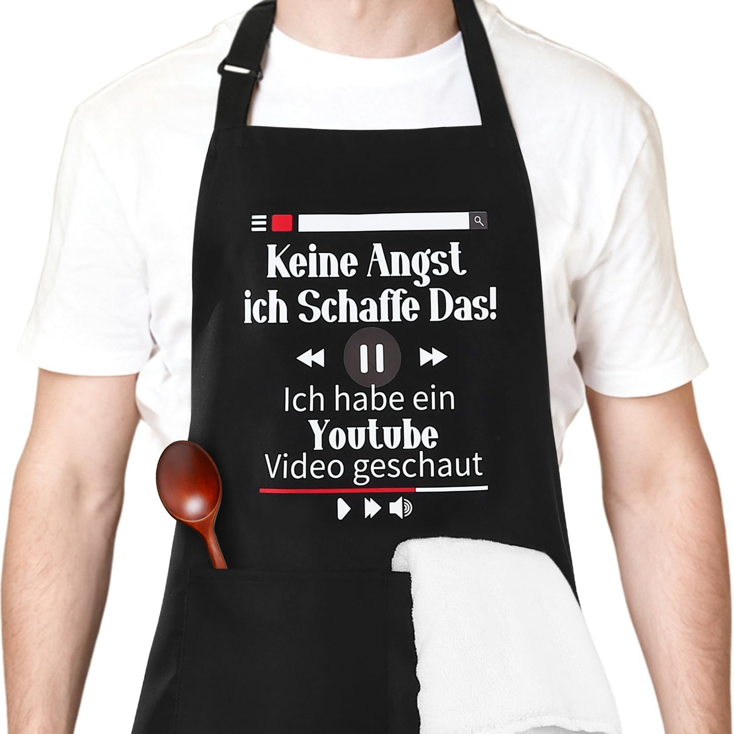 Lustige Kochschürze für Männer,Grillschürze Verstellbare Schürze
