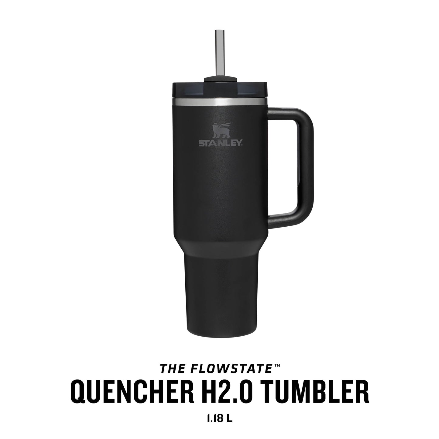 Stanley Quencher H2.0 FlowState Trinkflasche mit Strohhalm 1.18L - Thermobecher Kühlt 11 Stunden - 48 Stunden Eisgekühlt - Spülmaschinenfest - Thermosflasche BPA Frei - Kaffeebecher To Go - Cream