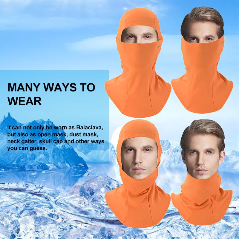 ROCKBROS Sturmhaube Balaclava Skimaske Winddicht Warm für Fahrrad Ski Motorrad Winter Unisex Einheitsgröße