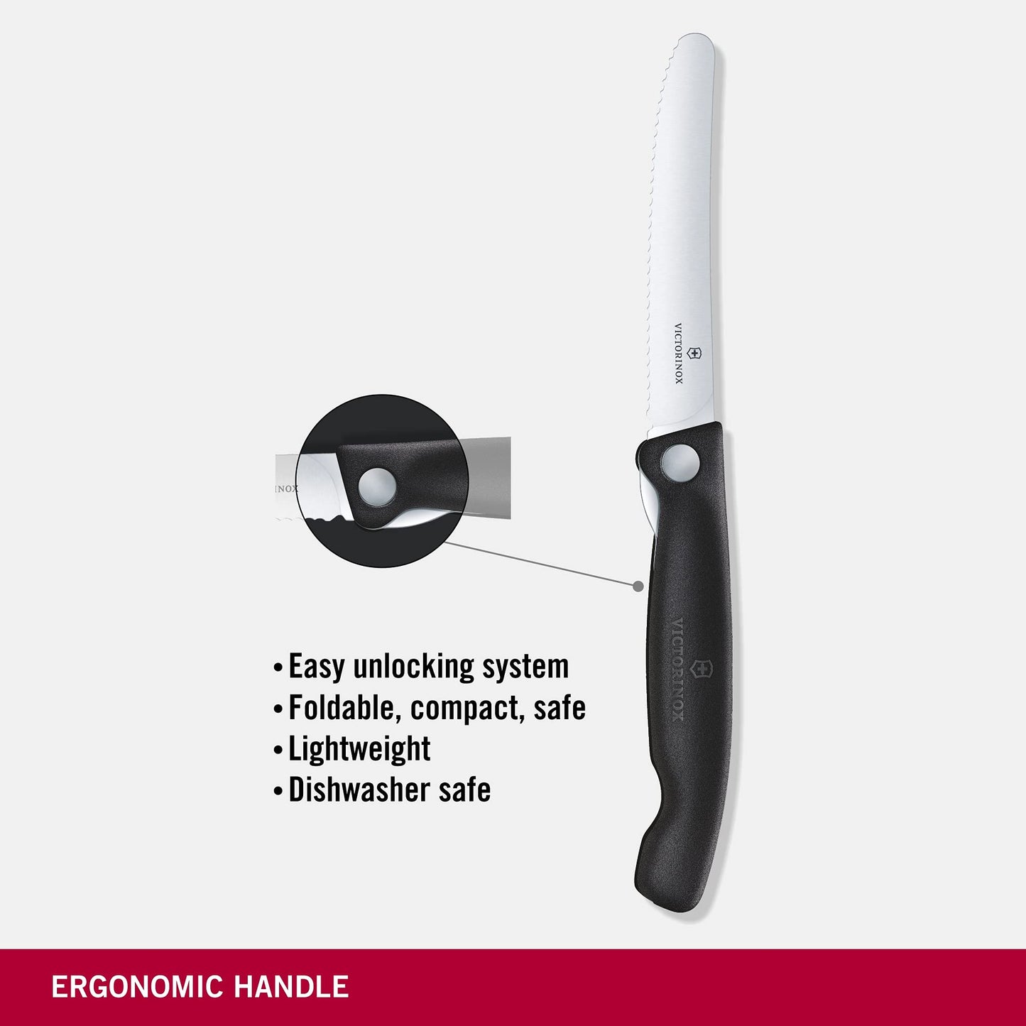 Victorinox Swiss Classic Profi Tomaten- und Tafelmesser, Extra Scharfe Klinge, Wellenschliff, 11 cm, Rostfreier Stahl, gelb