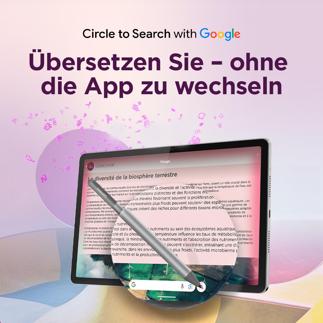 Lenovo Tab M11 Tablet | 11 Inch WUXGA Touch Display | MediaTek Helio G88 | 4GB RAM | 128GB eMMC 5.1 | Android 14 | Green | Includes Lenovo Tab Pen