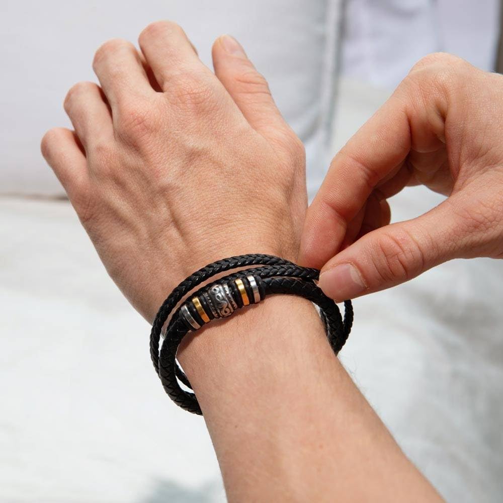 Geschenke Für Männer - Ich Liebe Dich Geschenke für Männer, Für Freund, Lederarmband Herren, Geburtstagsgeschenk Für Männer, Geschenk Für Ihn, Mit Gravur