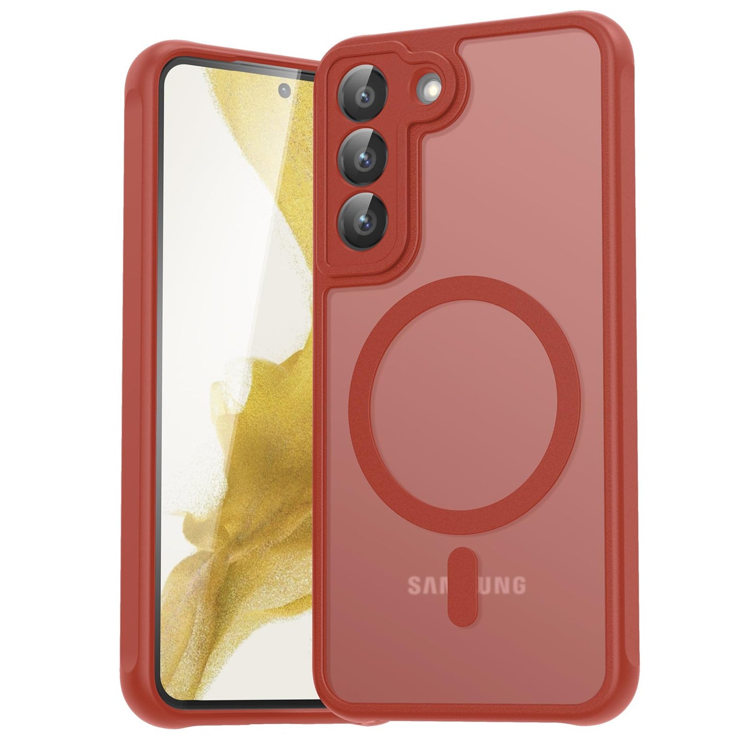 für Samsung Galaxy S25 Ultra Hülle für Magsafe, Magnetisch Handyhülle für S25 Ultra Hülle, Kameraschutz Stoßfeste Kratzfeste Durchscheinende Schutzhülle für Samsung S25 Ultra Case, Schwarz