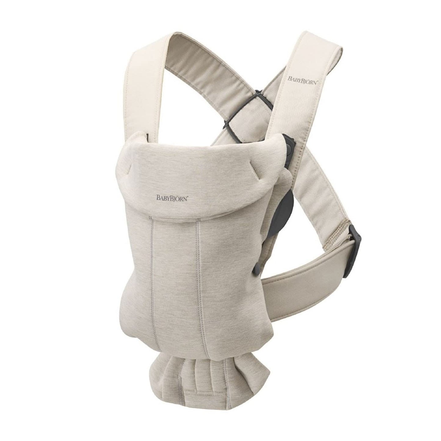 BabyBjörn Babytrage Mini, 3D-Netzstoff, Grau-Beige