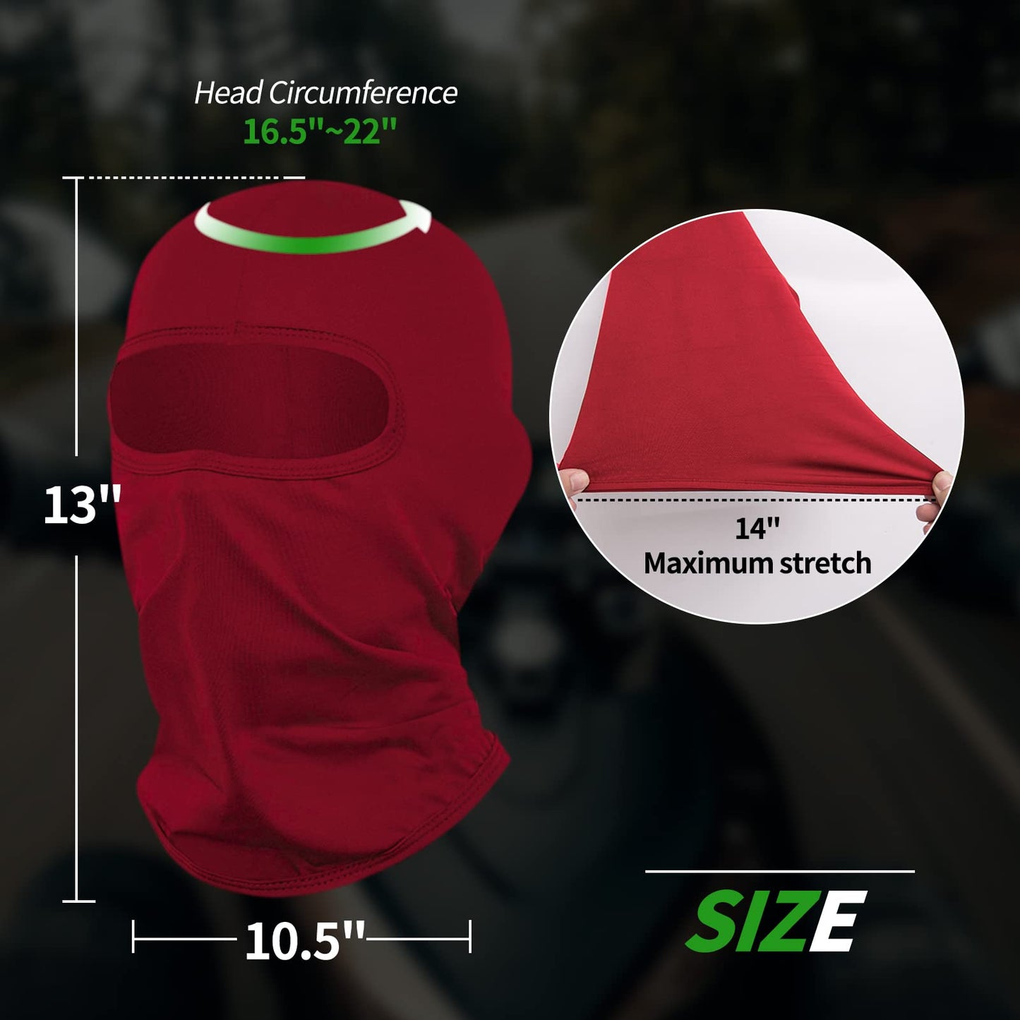 LONGKING Sturmhauben,Skimaske,Balaclava für Damen und Herren–UV-Schutz,Winddicht Warm,Motorradfahren,Snowboarden für Radfahren Outdoor Sports