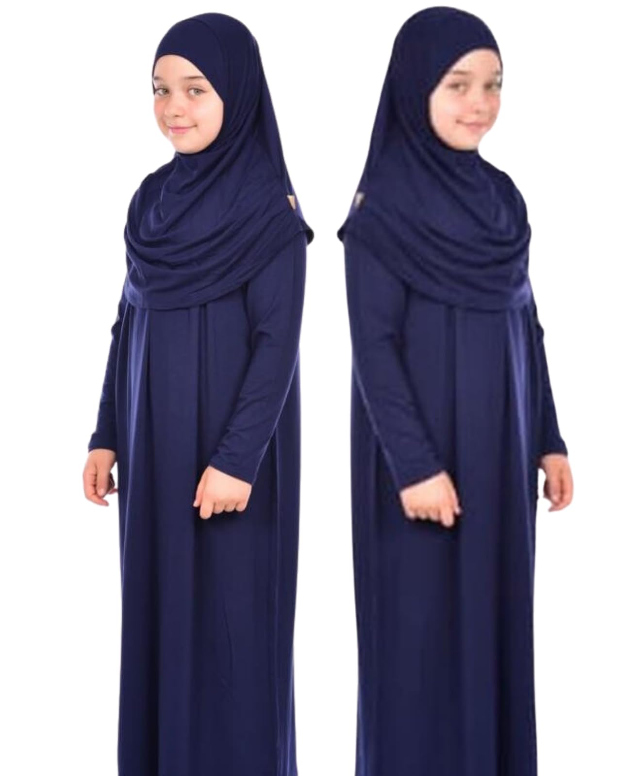 Prien Gebetskleidung Für Kinder, Mädchen Muslim Kleider, Lange Ärmel Abaya Mit Hijab, Islam Kleidung Frauen, Damen Muslimische Kleid Set, Gebetskleid Jilbab Khimar Ramadan
