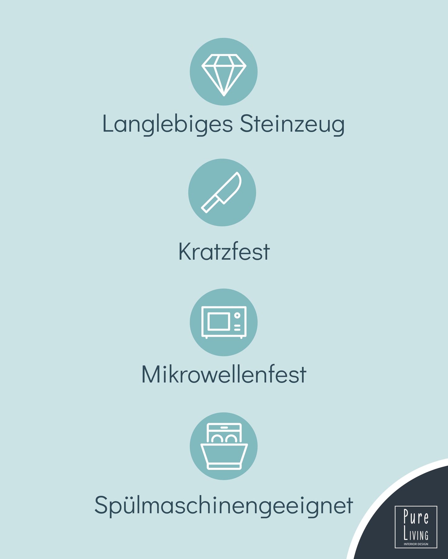 Steingut Frühstücksteller 6 Pers. Ibiza Hochwertiges Mediterranes TEST SEHR GUT Dessertteller Set - Kuchenteller spülmaschinen- und kratzfest - Kleine Teller, Salatteller Pure Living in Petrol