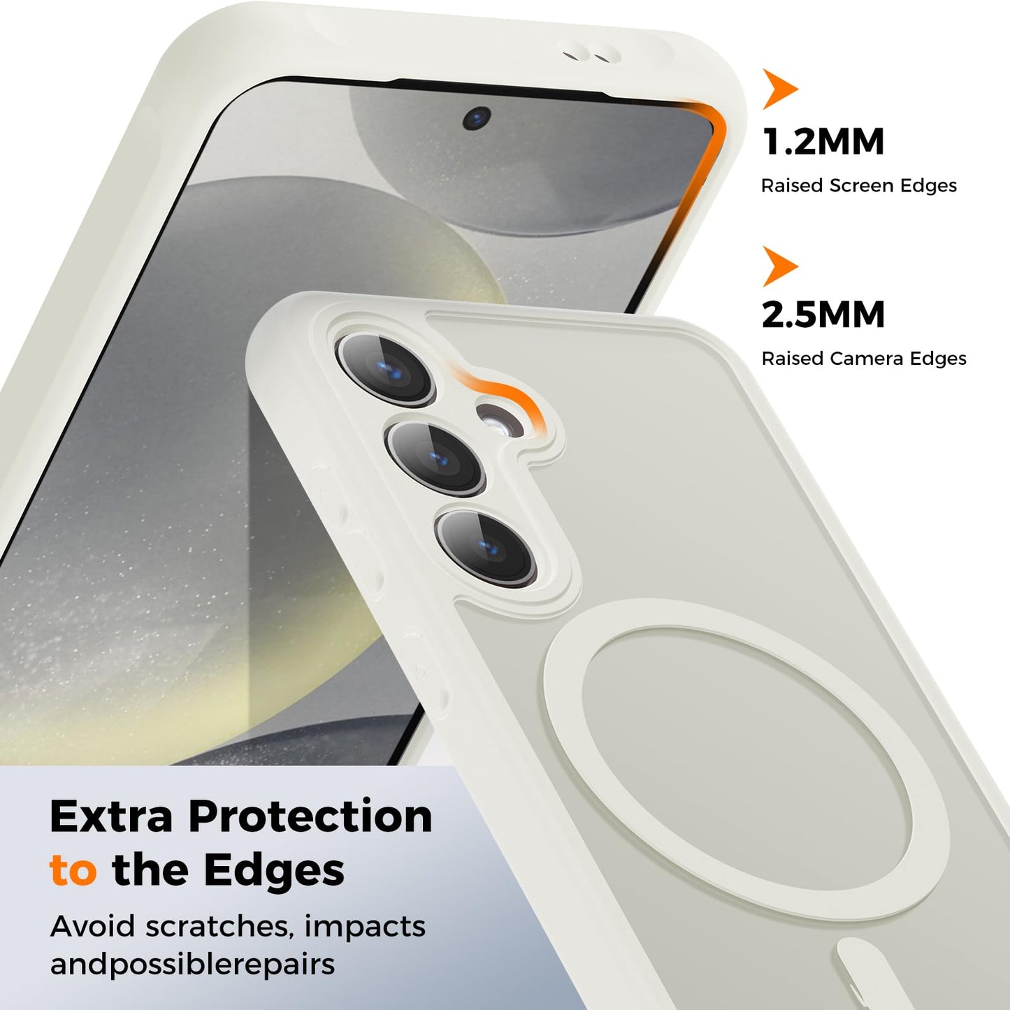 für Samsung Galaxy S25 Ultra Hülle für Magsafe, Magnetisch Handyhülle für S25 Ultra Hülle, Kameraschutz Stoßfeste Kratzfeste Durchscheinende Schutzhülle für Samsung S25 Ultra Case, Schwarz