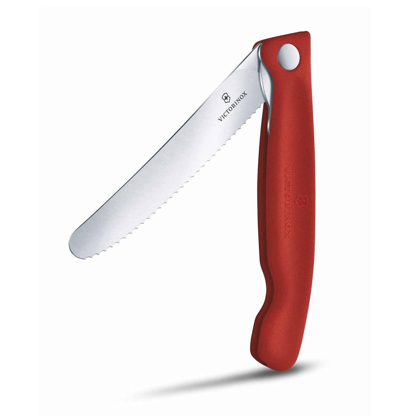 Victorinox Swiss Classic Profi Tomaten- und Tafelmesser, Extra Scharfe Klinge, Wellenschliff, 11 cm, Rostfreier Stahl, gelb
