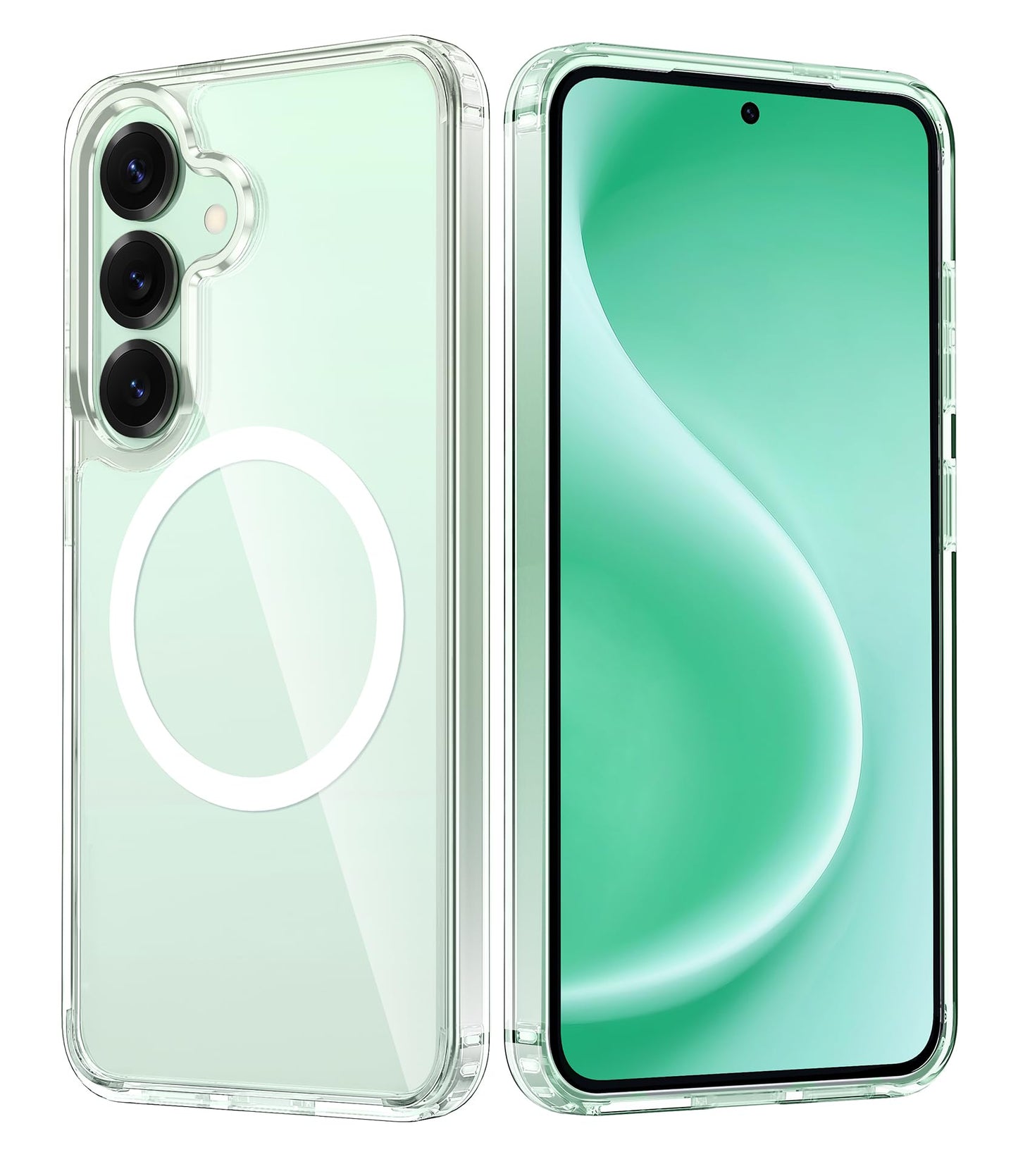 FNTCASE Case for Samsung Galaxy S25 Ultra 6.9 Inches, Military Drop Protection, Anti-Yellowing, Robust, Durable, Shockproof, Protective, Transparent, Clear